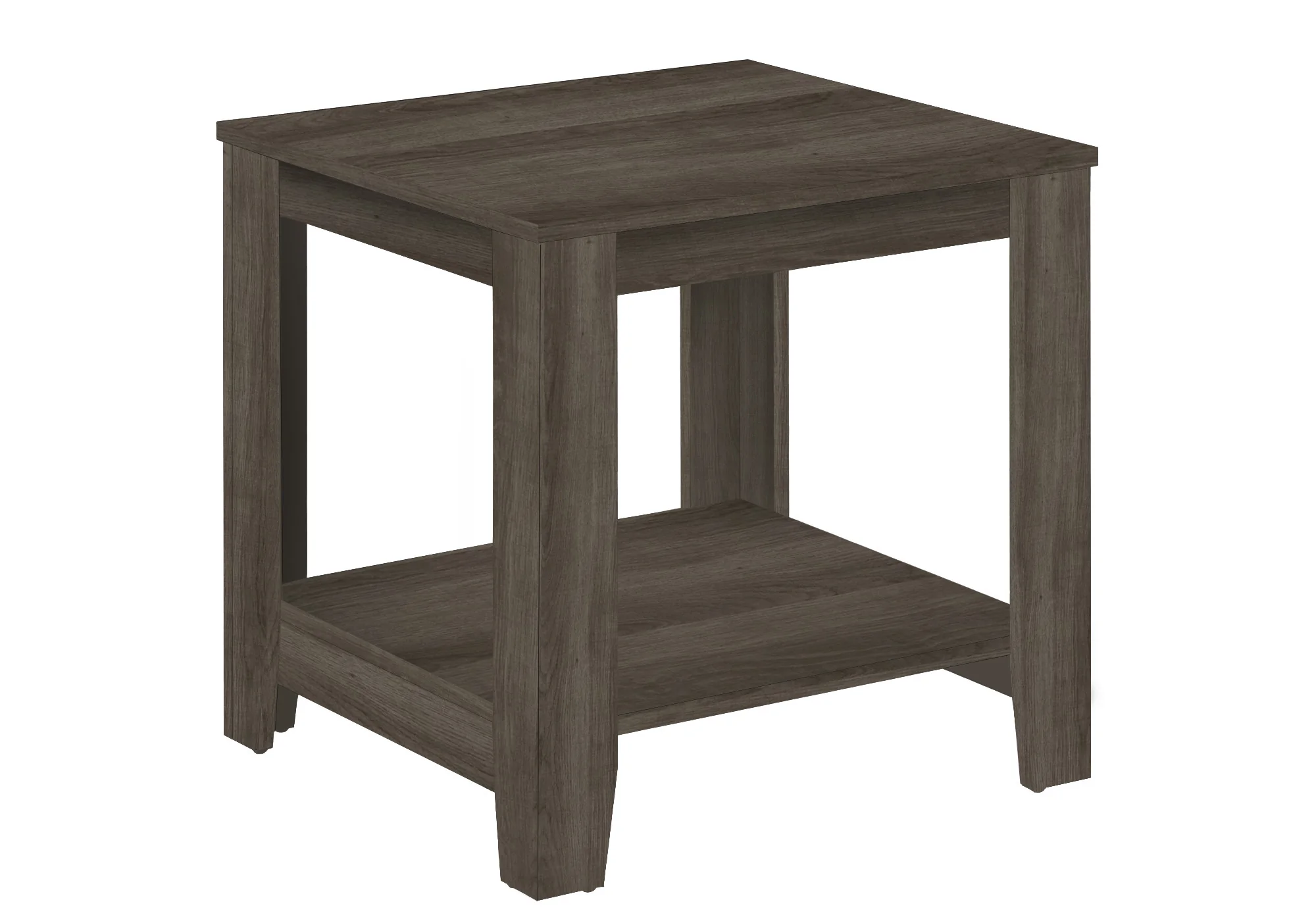 Set Of Three 42" Oak Rectangular Coffee Table With Three Shelves By Homeroots - Image 3