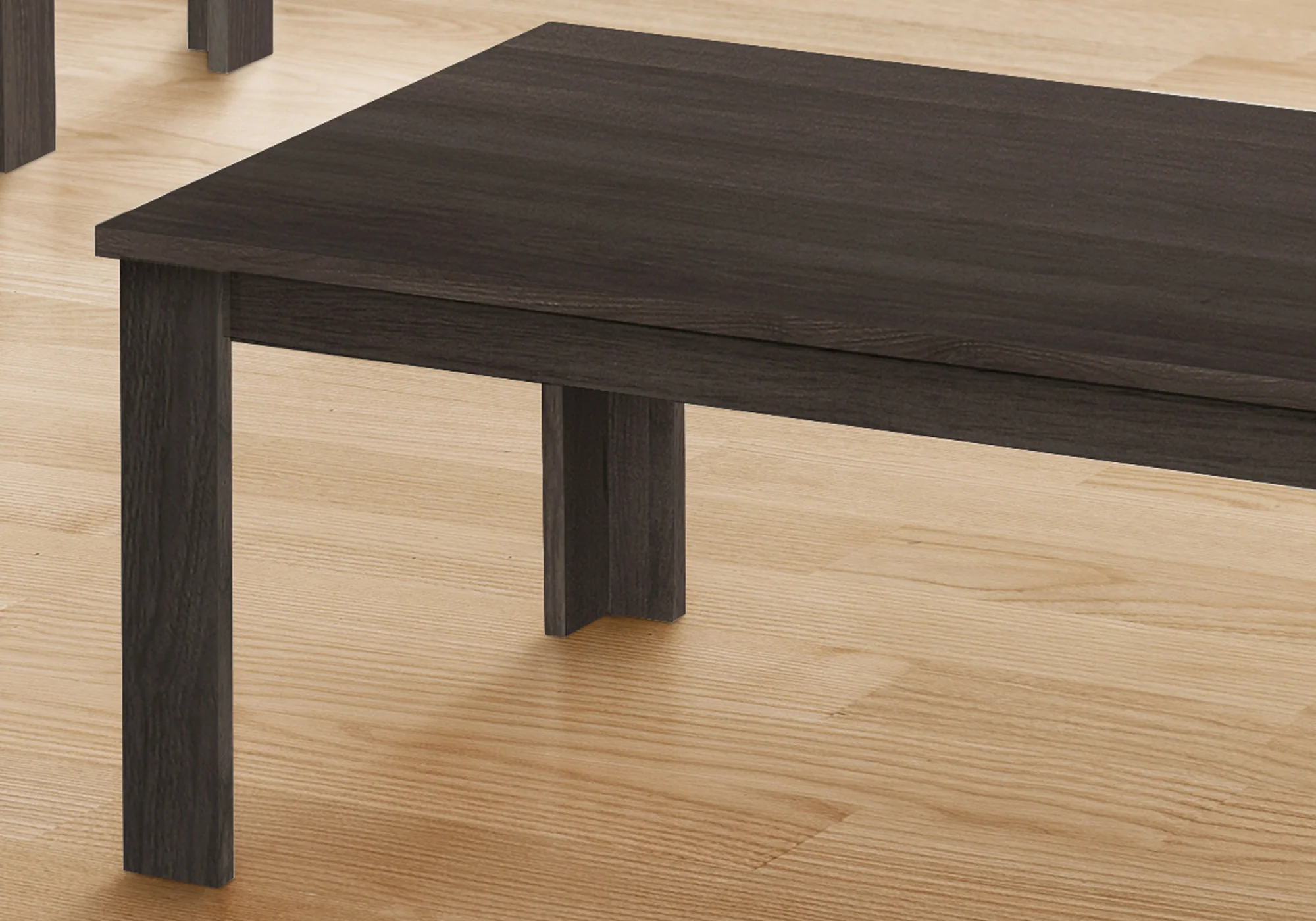 Set Of Three 44" Oak Rectangular Coffee Table By Homeroots - Image 4