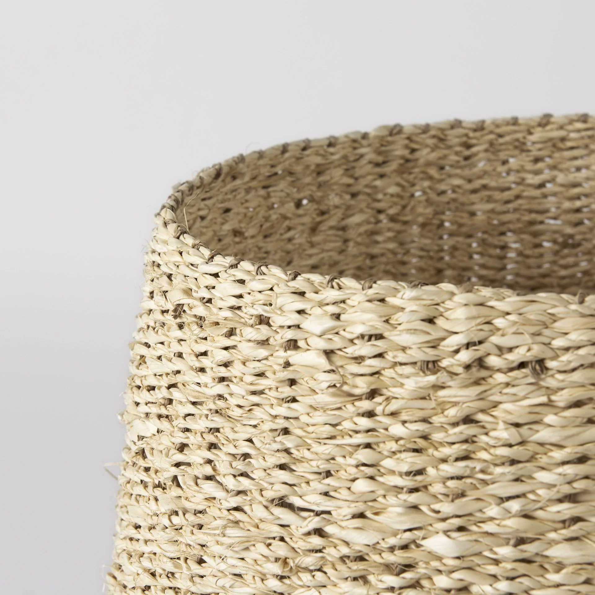 Set of Three Detailed Wicker Storage Baskets By Homeroots - Image 5