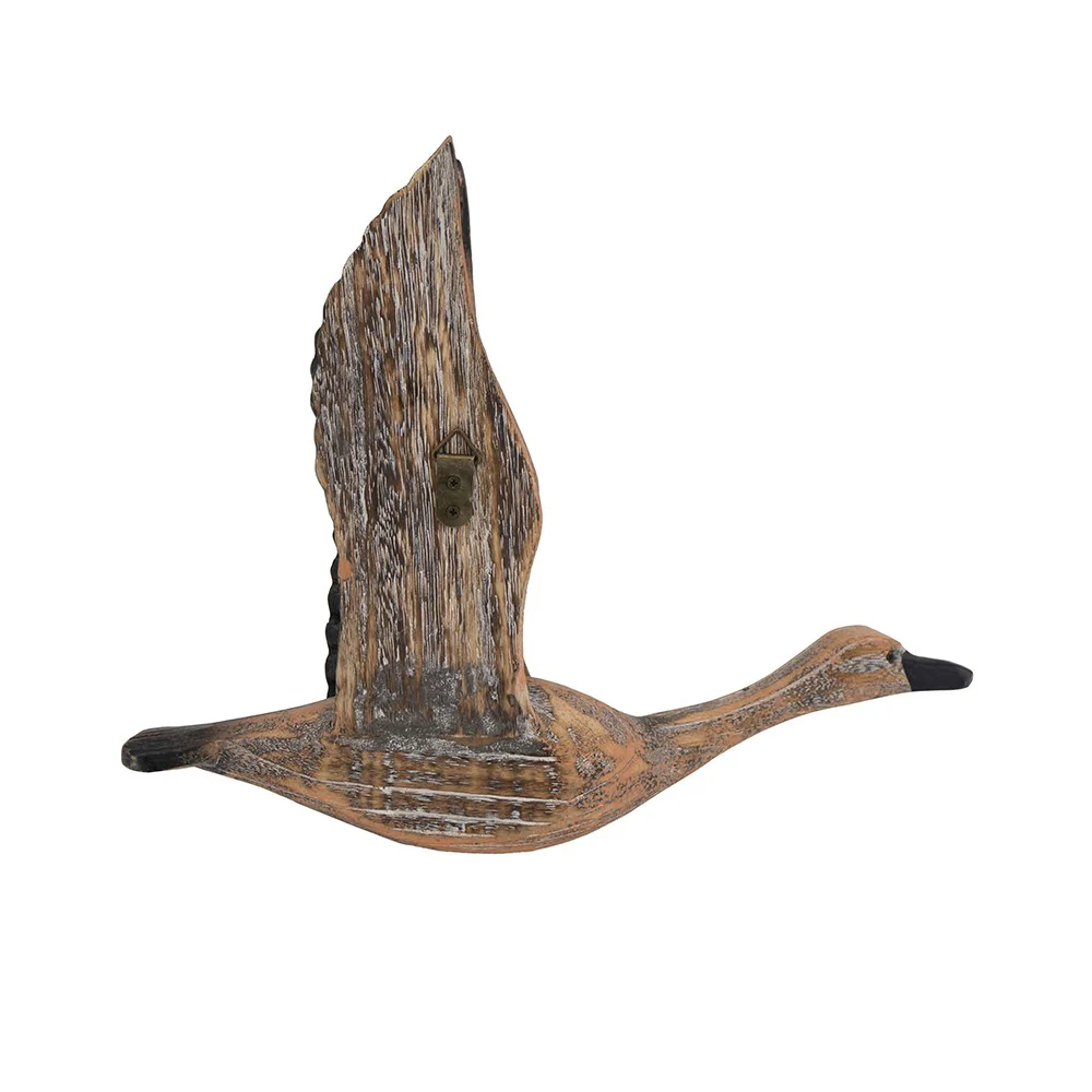Set of Three Flying Geese Carved Wood 3D Wall Art By Homeroots - Image 3