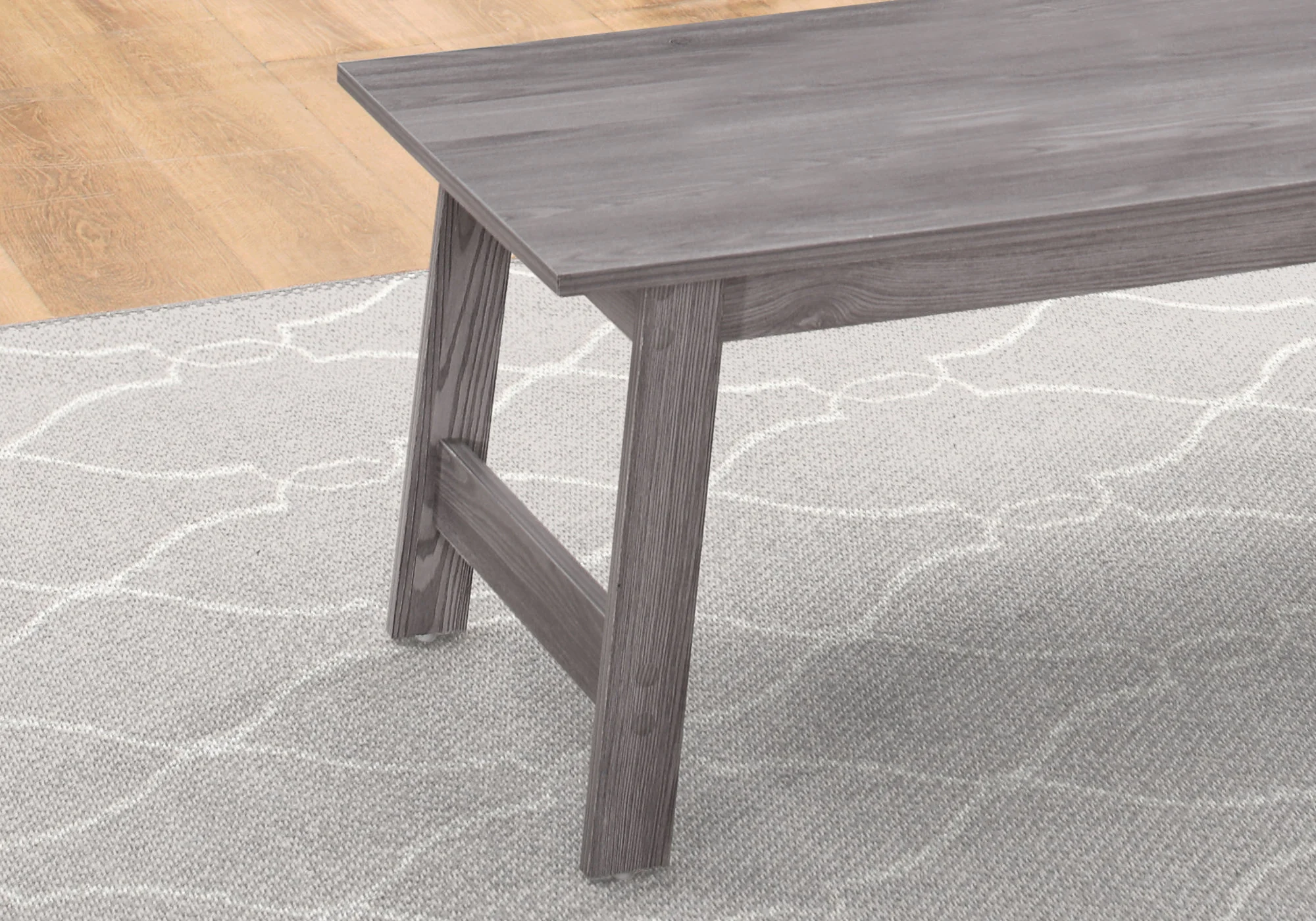 Set of Three Gray Coffee Table By Homeroots - Image 5