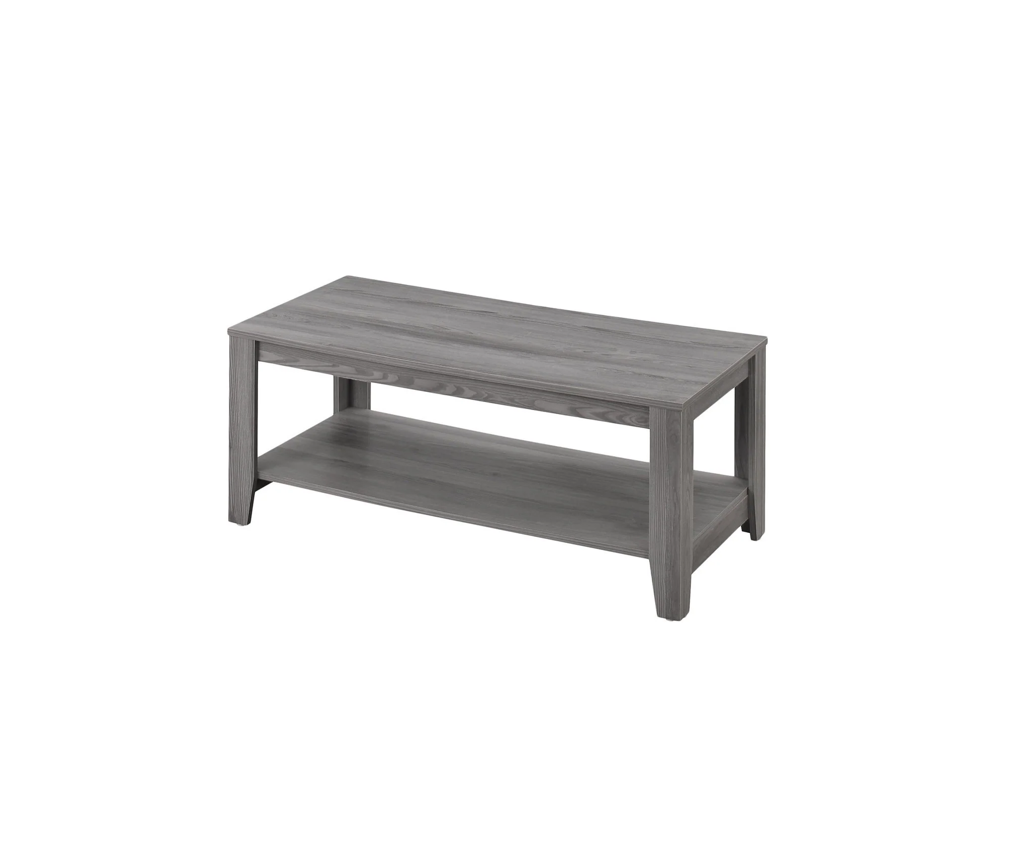 Set of Three Gray Coffee Table With Shelf By Homeroots - Image 6
