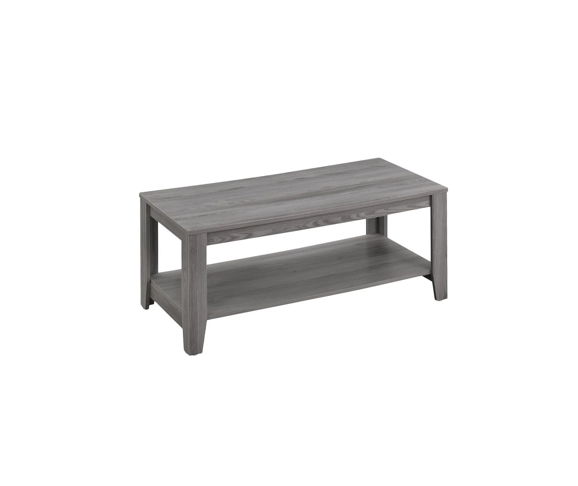 Set of Three Gray Coffee Table With Shelf By Homeroots - Image 7