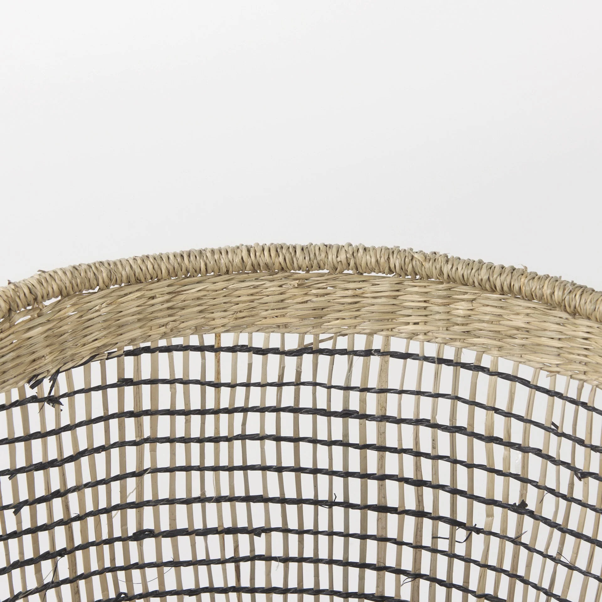 Set of Three Light Brown Storage Baskets By Homeroots - Image 7