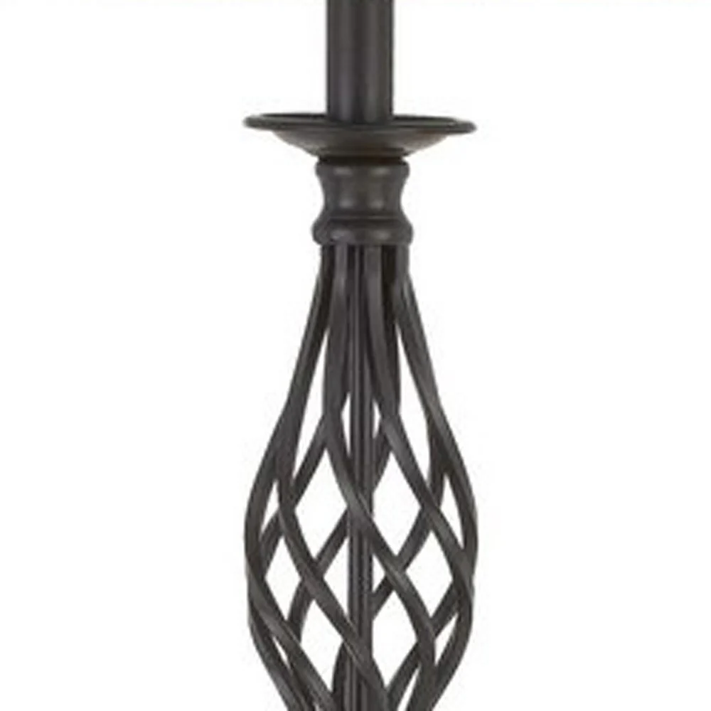 Set of Three Retro Metal Floor and Table Lamp Set By Homeroots - Image 3