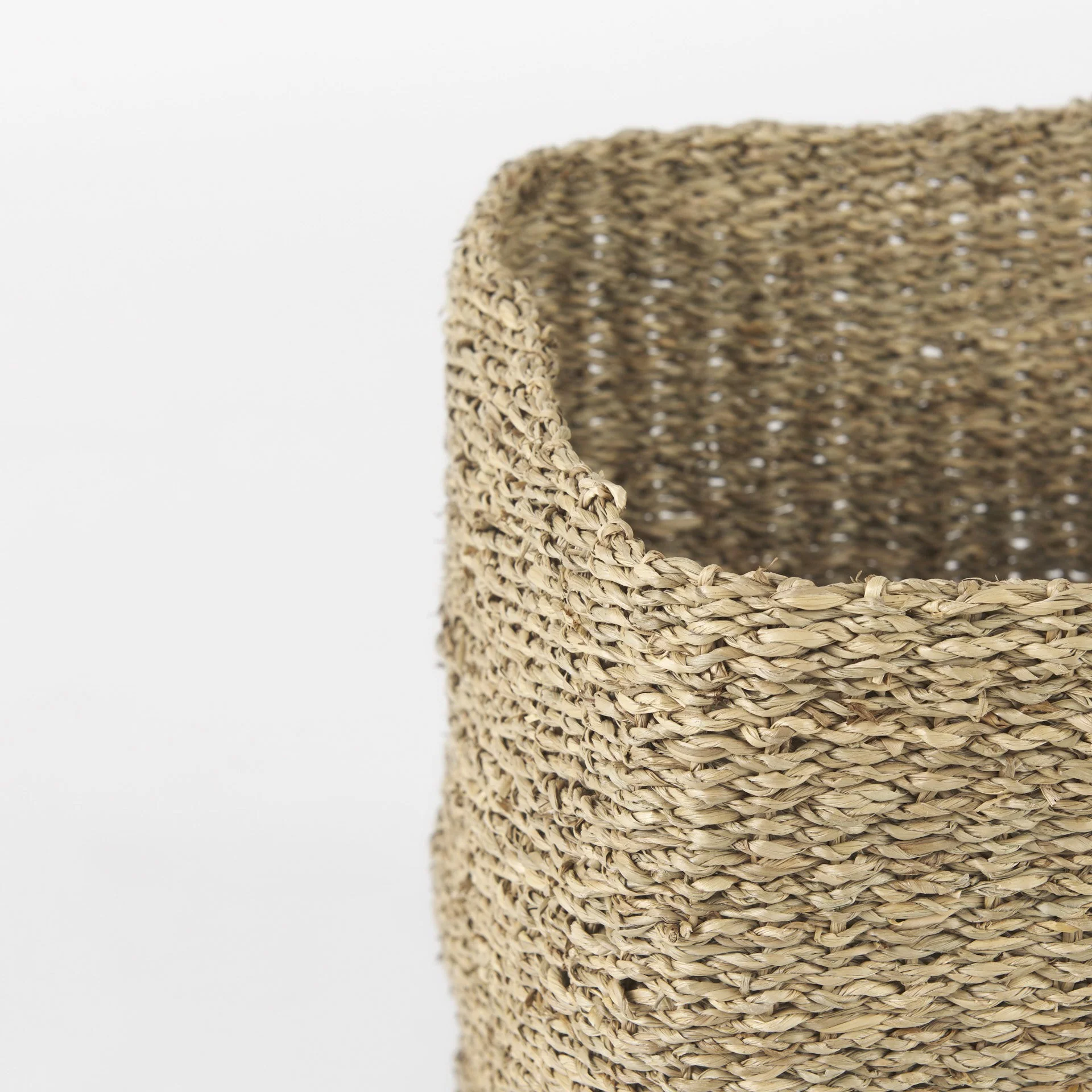 Set of Three Square Wicker Storage Baskets By Homeroots - Image 4