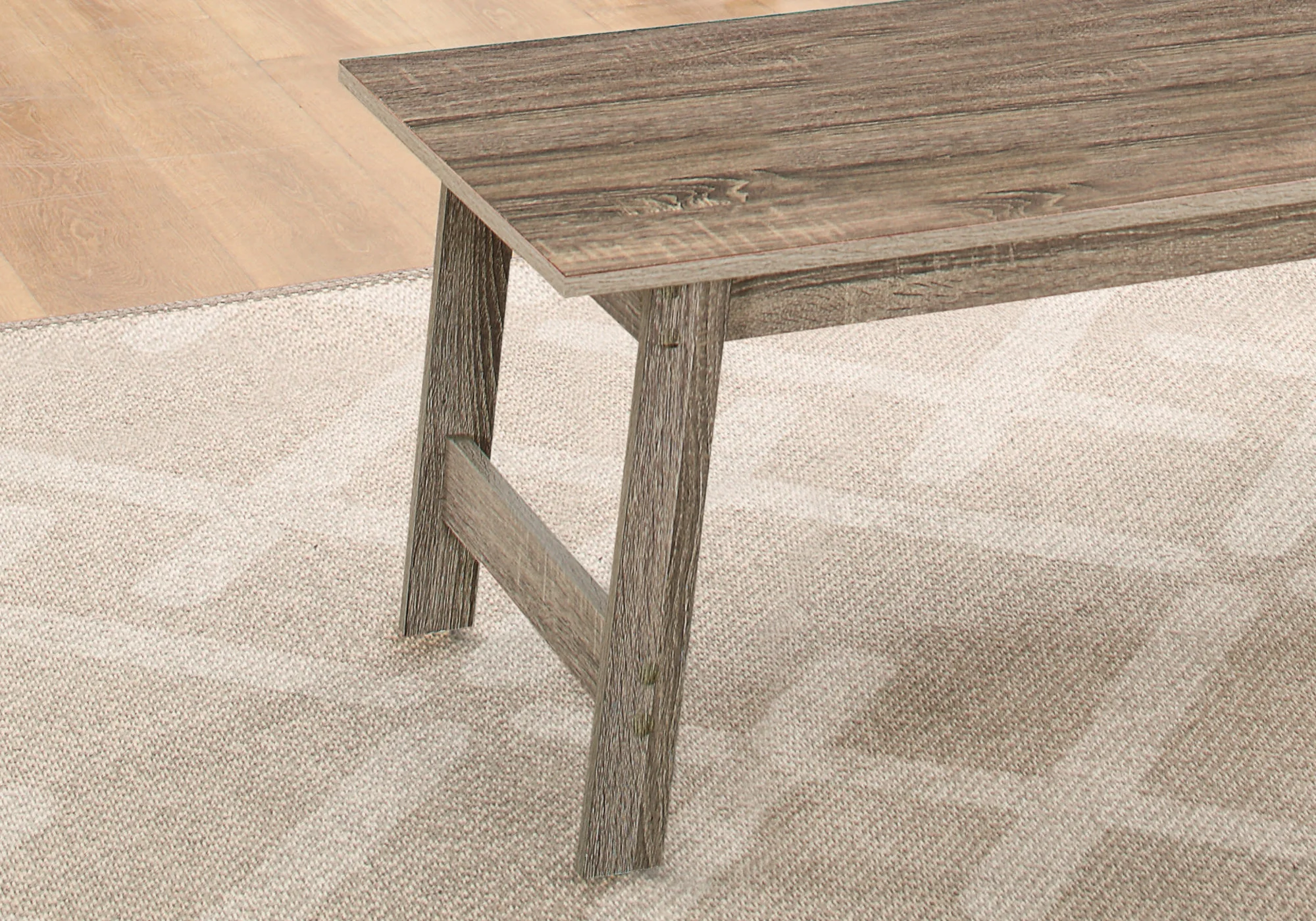 Set of Three Taupe Coffee Table By Homeroots - Image 8
