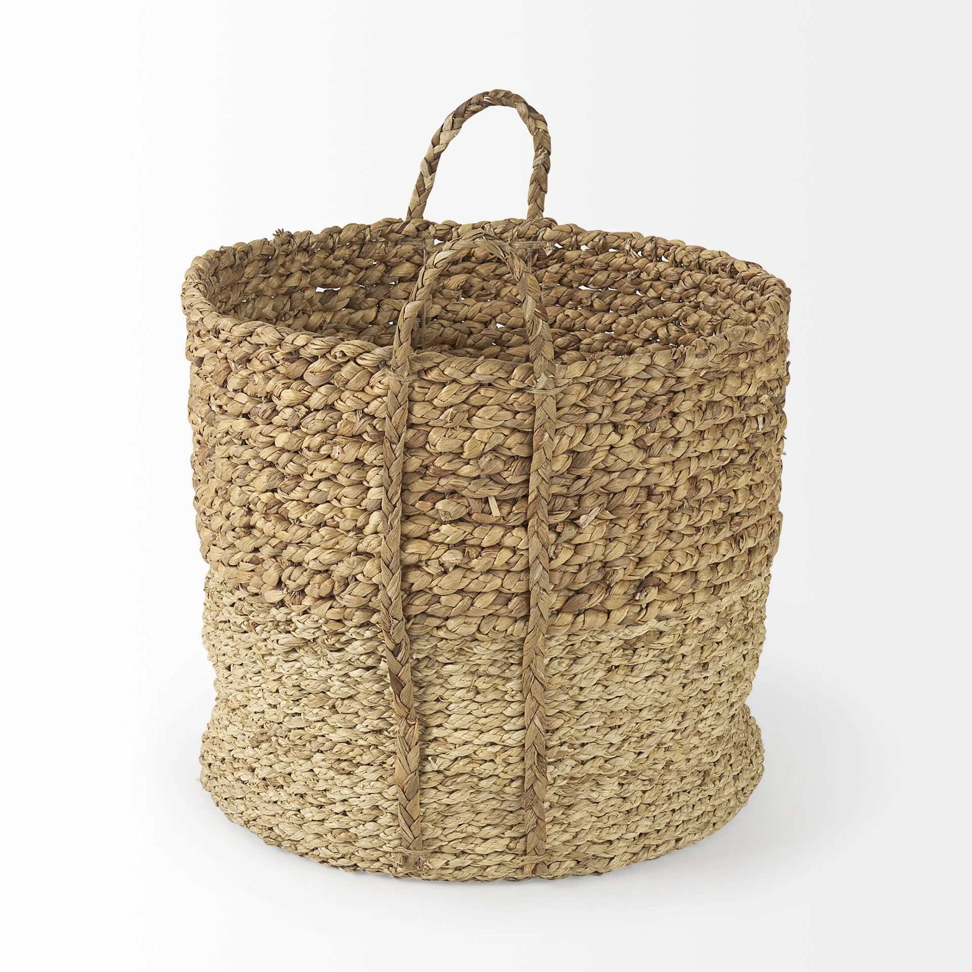 Set of Three Two Tone Wicker Storage Baskets By Homeroots - Image 3