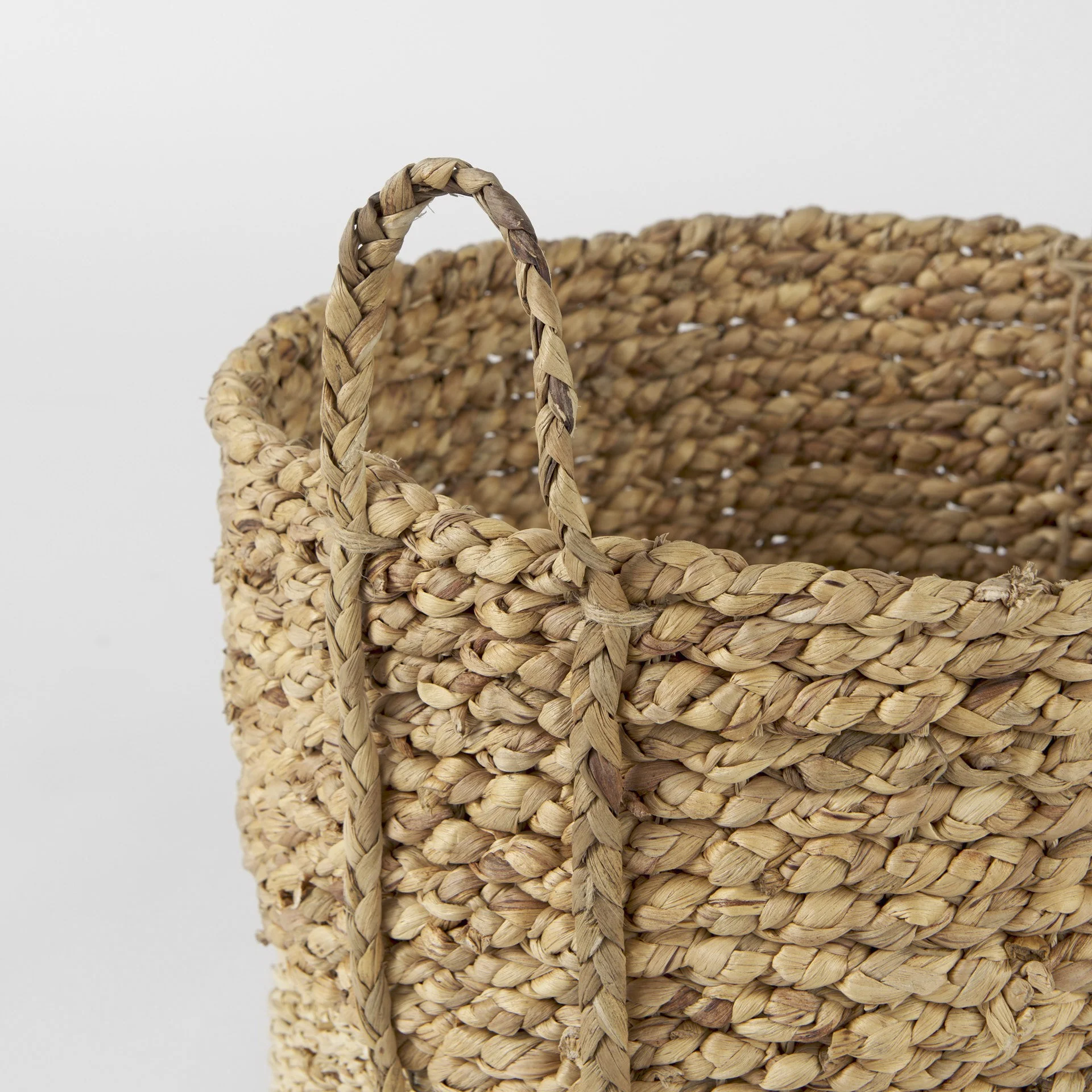 Set of Three Two Tone Wicker Storage Baskets By Homeroots - Image 4