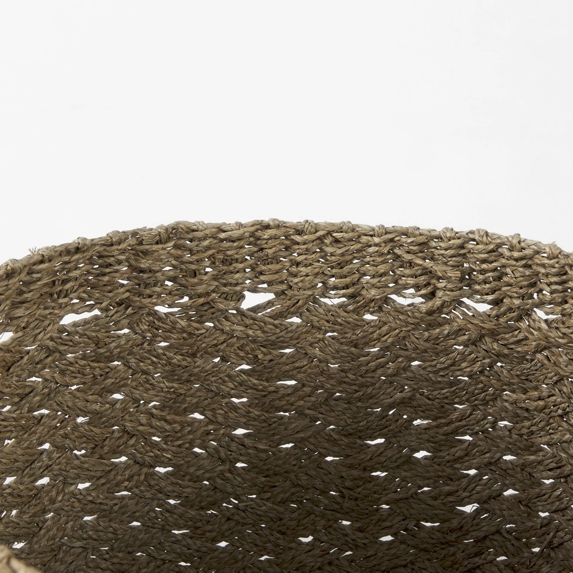 Set of Three Woven Wicker Storage Baskets By Homeroots - Image 5