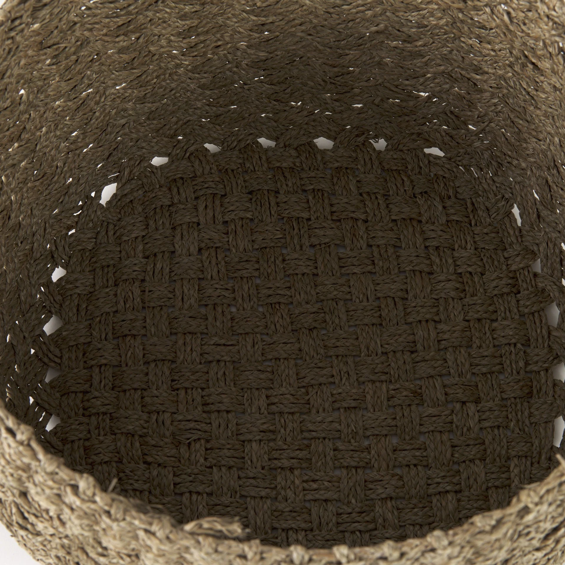 Set of Three Woven Wicker Storage Baskets By Homeroots - Image 6