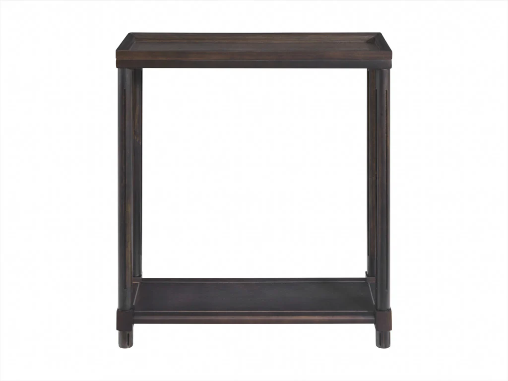 Set Of Two 22" Espresso Solid Wood End Tables With Shelf By Homeroots - Image 3