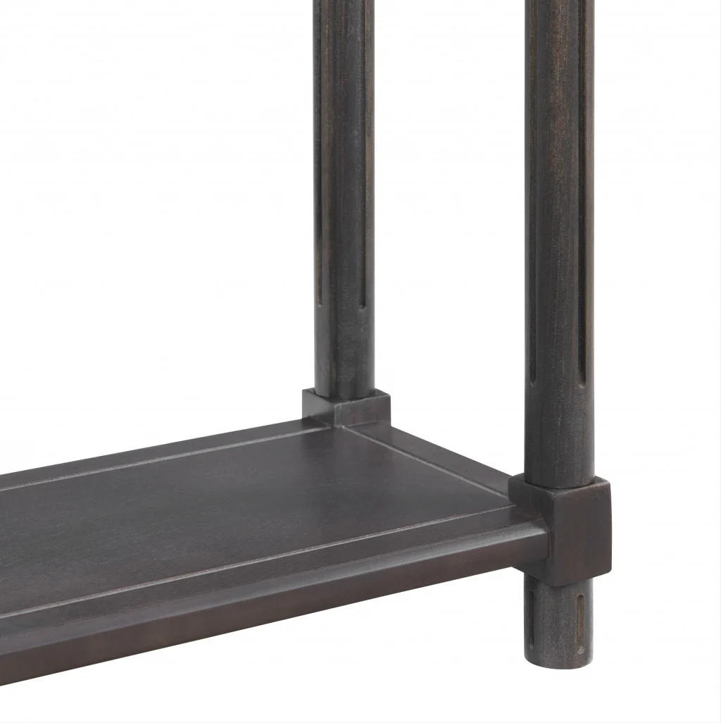 Set Of Two 22" Espresso Solid Wood End Tables With Shelf By Homeroots - Image 5