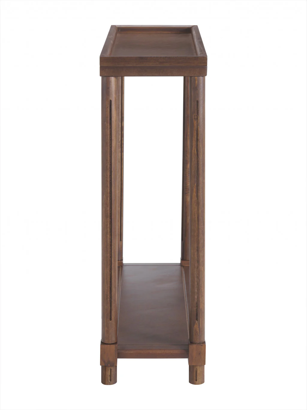 Set Of Two 24" Brown Wood Rectangular End Tables With Shelf By Homeroots - Image 2