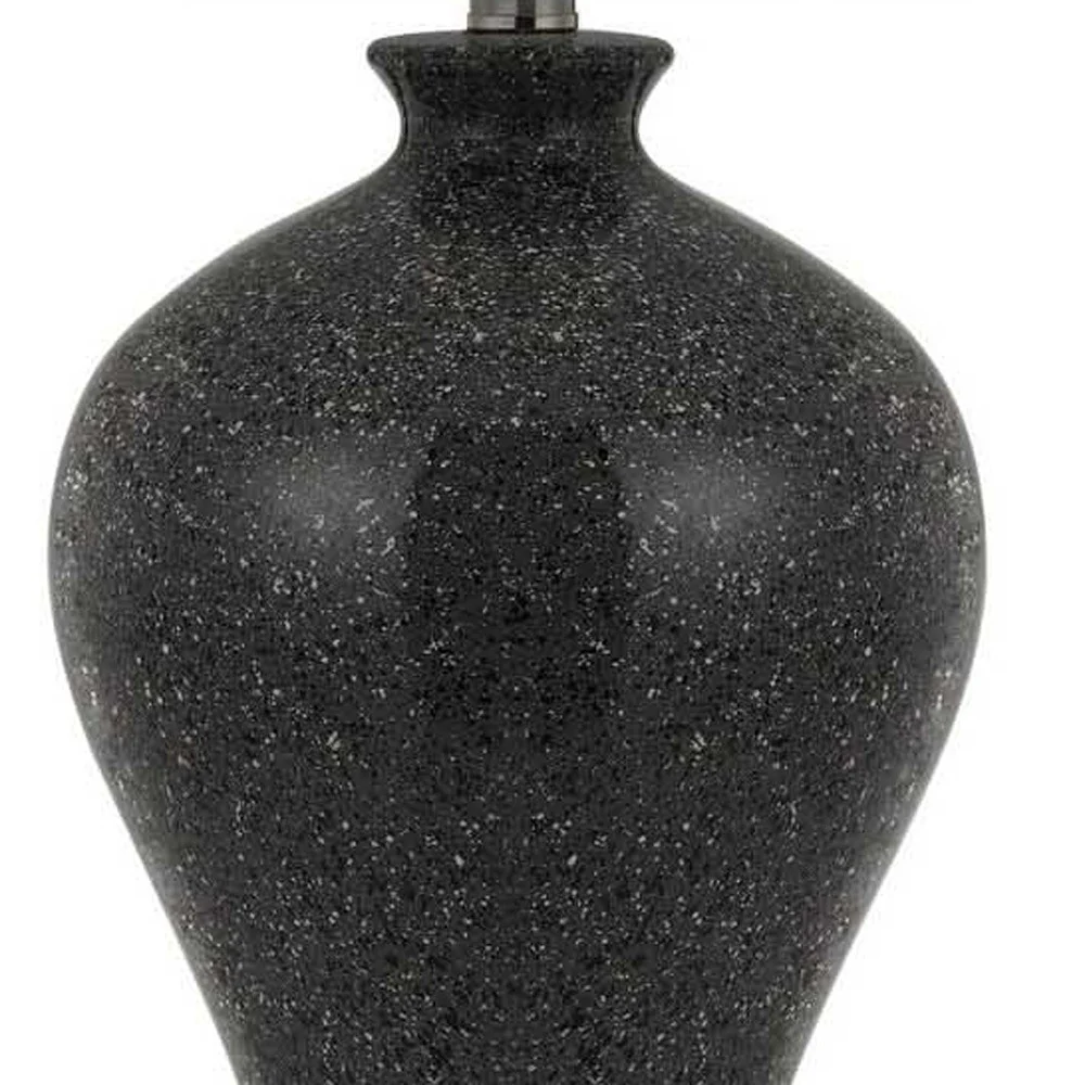 Set of Two 27” Ceramic And Marble Table Lamps By Homeroots - Image 3