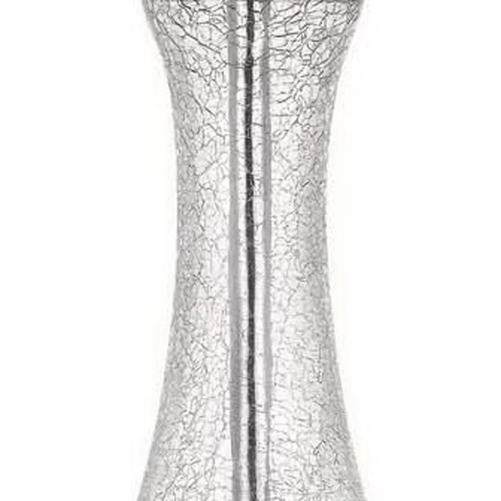 Set of Two 27" Glass And Steel Table Lamps By Homeroots - Image 4
