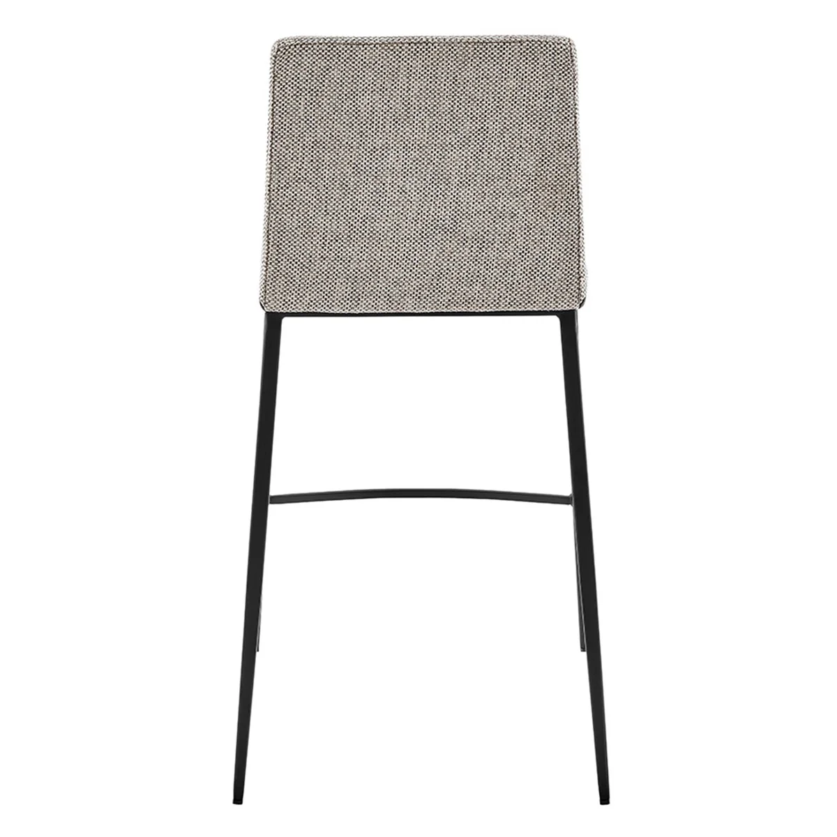 Set Of Two 36" Gray And Black Steel Low Back Counter Height Bar Chairs With Footrest By Homeroots - Image 6