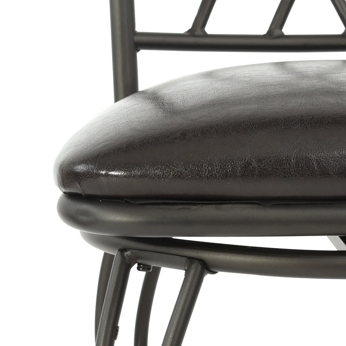 Set Of Two 38" Brown Small Bar Chairs By Homeroots - Image 6