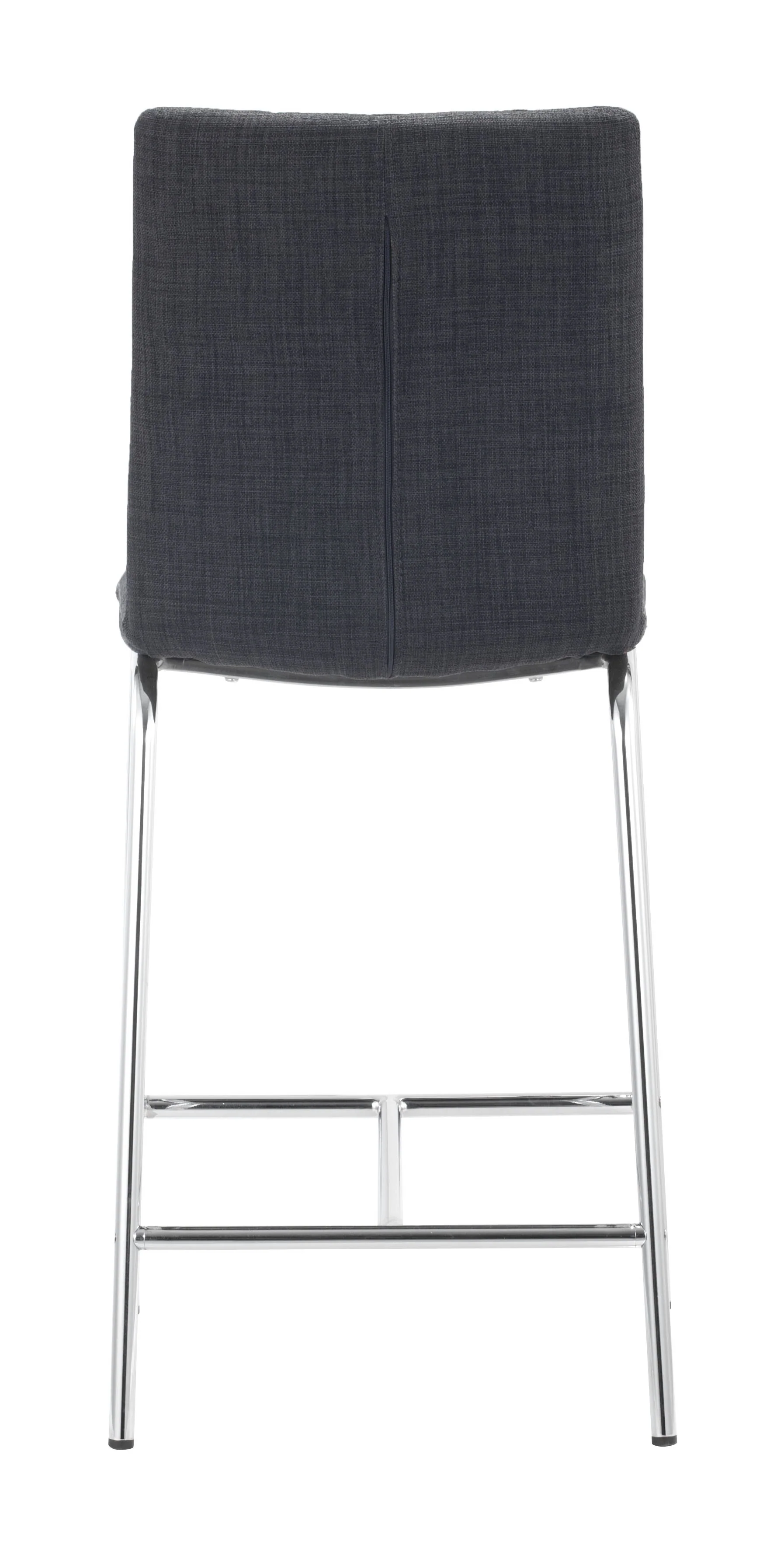 Set Of Two 39" Graphite Low Back Chairs With Footrest By Homeroots - Image 5
