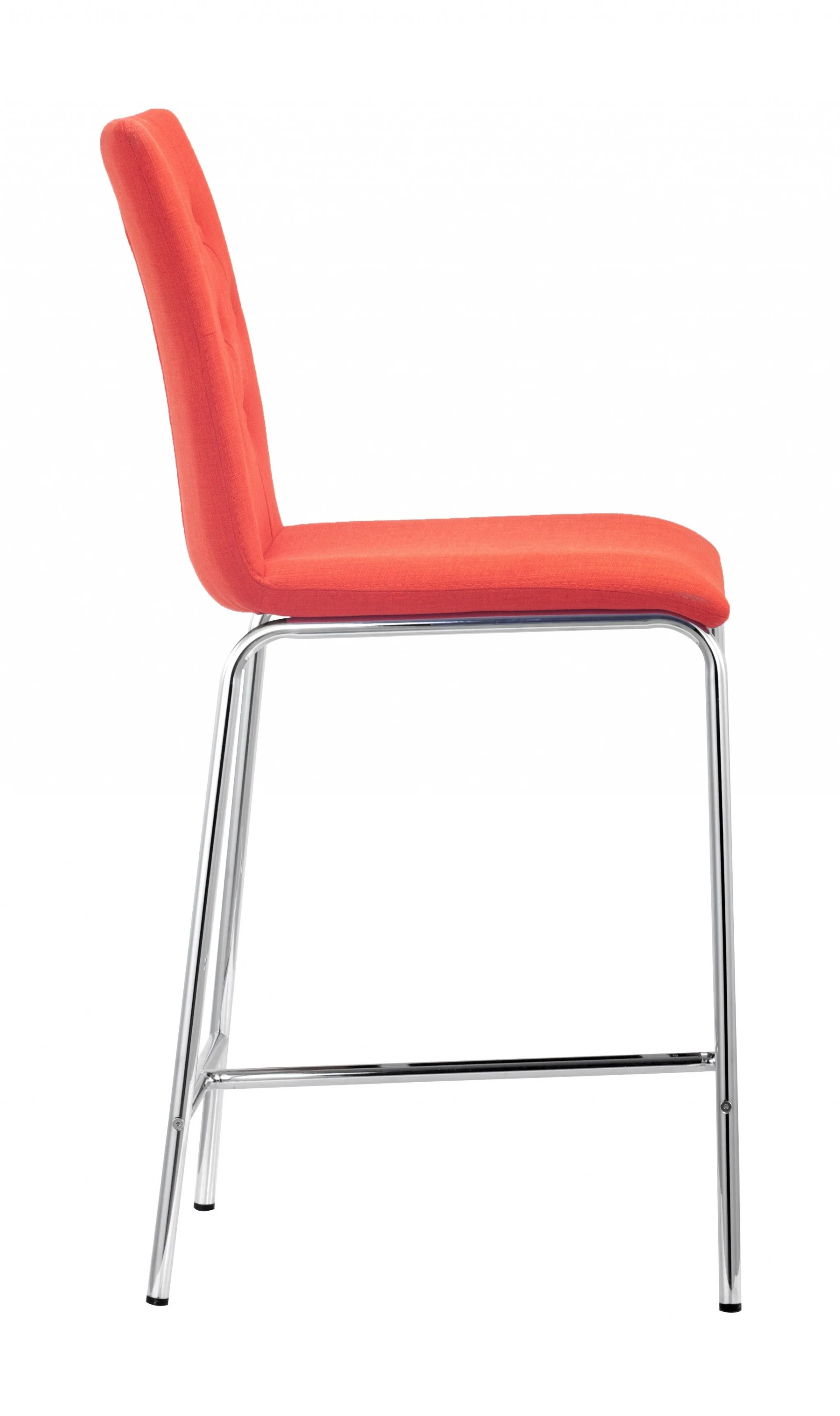 Set Of Two 39" Tangerine Low Back Chairs With Footrest By Homeroots - Image 3