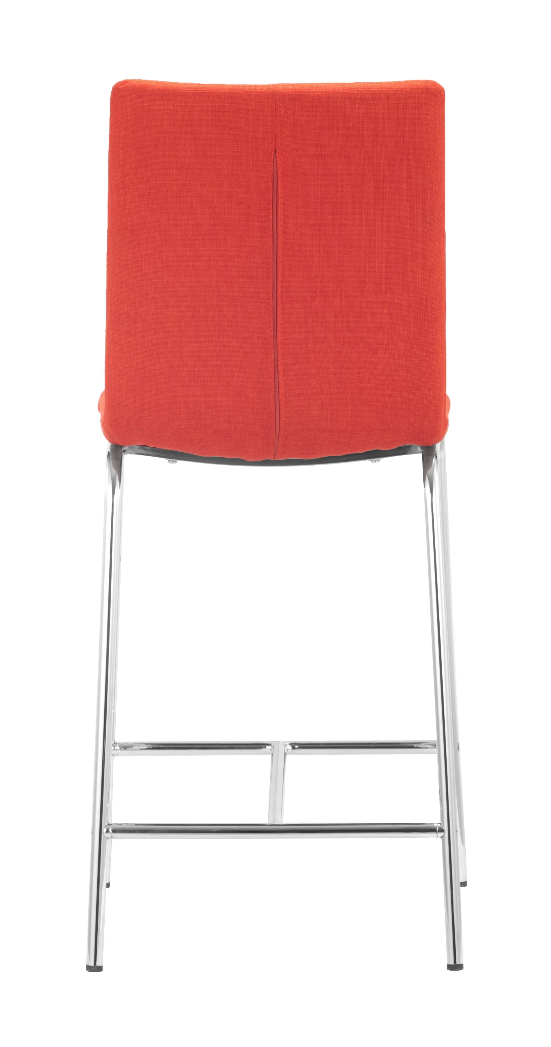 Set Of Two 39" Tangerine Low Back Chairs With Footrest By Homeroots - Image 5