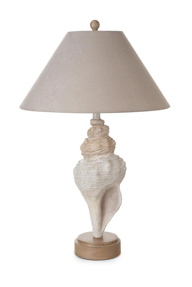 Set of Two Beige and Brown Novelty Table Lamp Coastal With Tan Empire Shade By Homeroots - Image 4