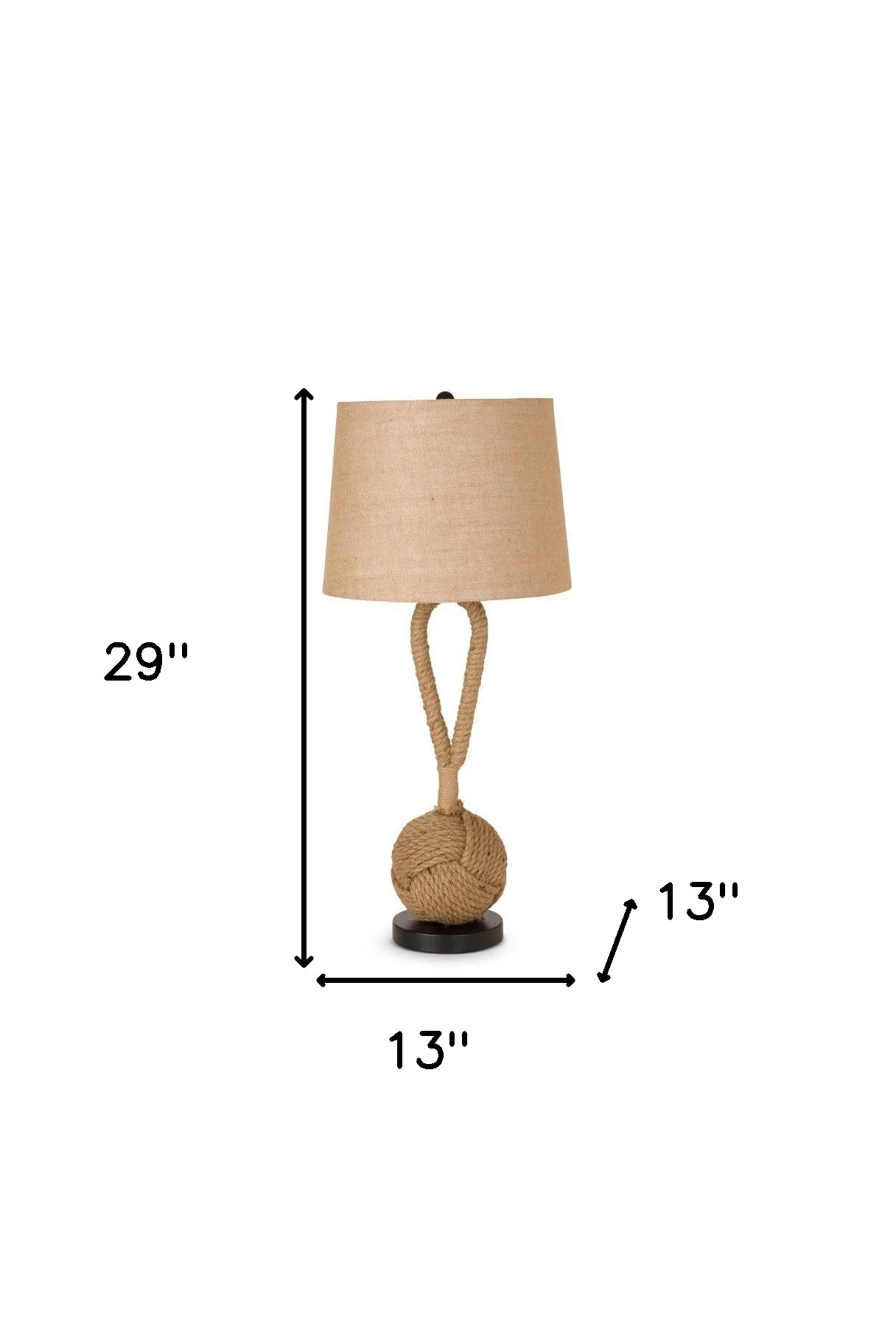 Set of Two Black Ceramic Novelty Table Lamps With Brown Empire Shade By Homeroots - Image 6