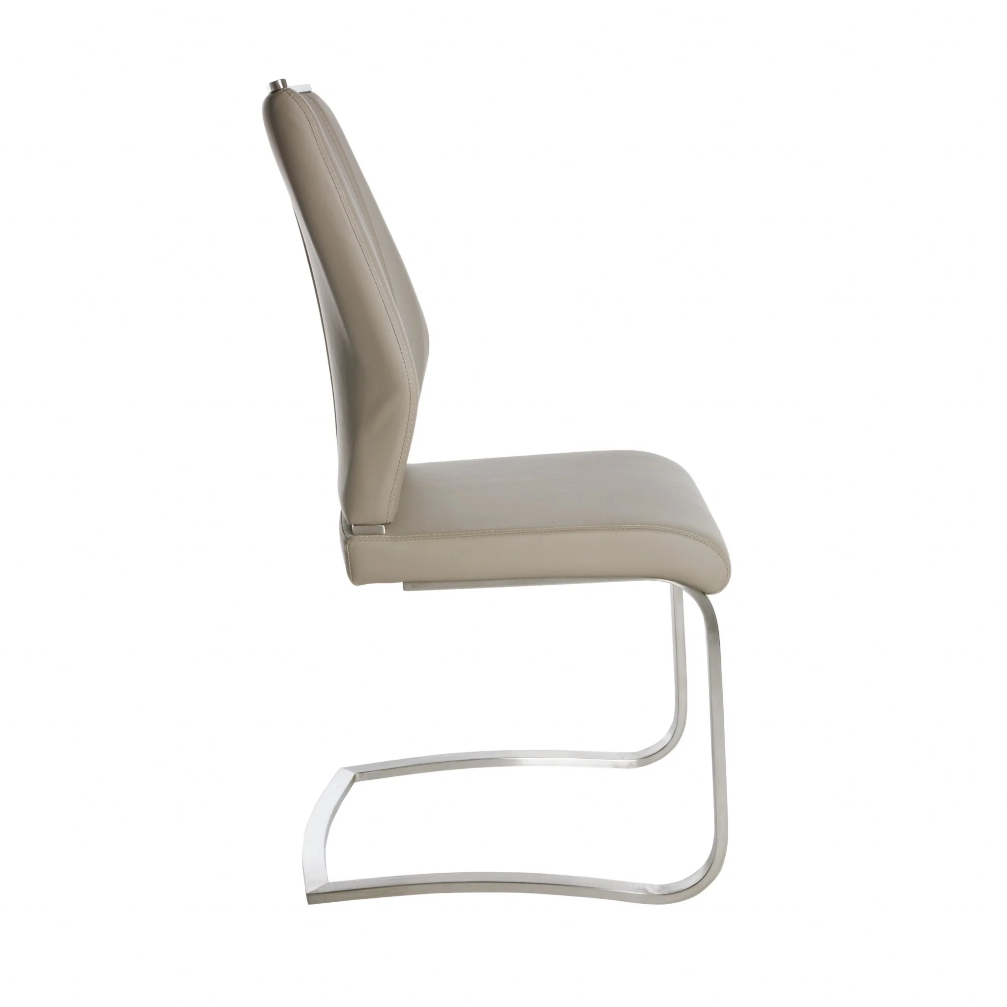 Set Of Two Black Faux Leather Cantilever Chairs By Homeroots - Image 18