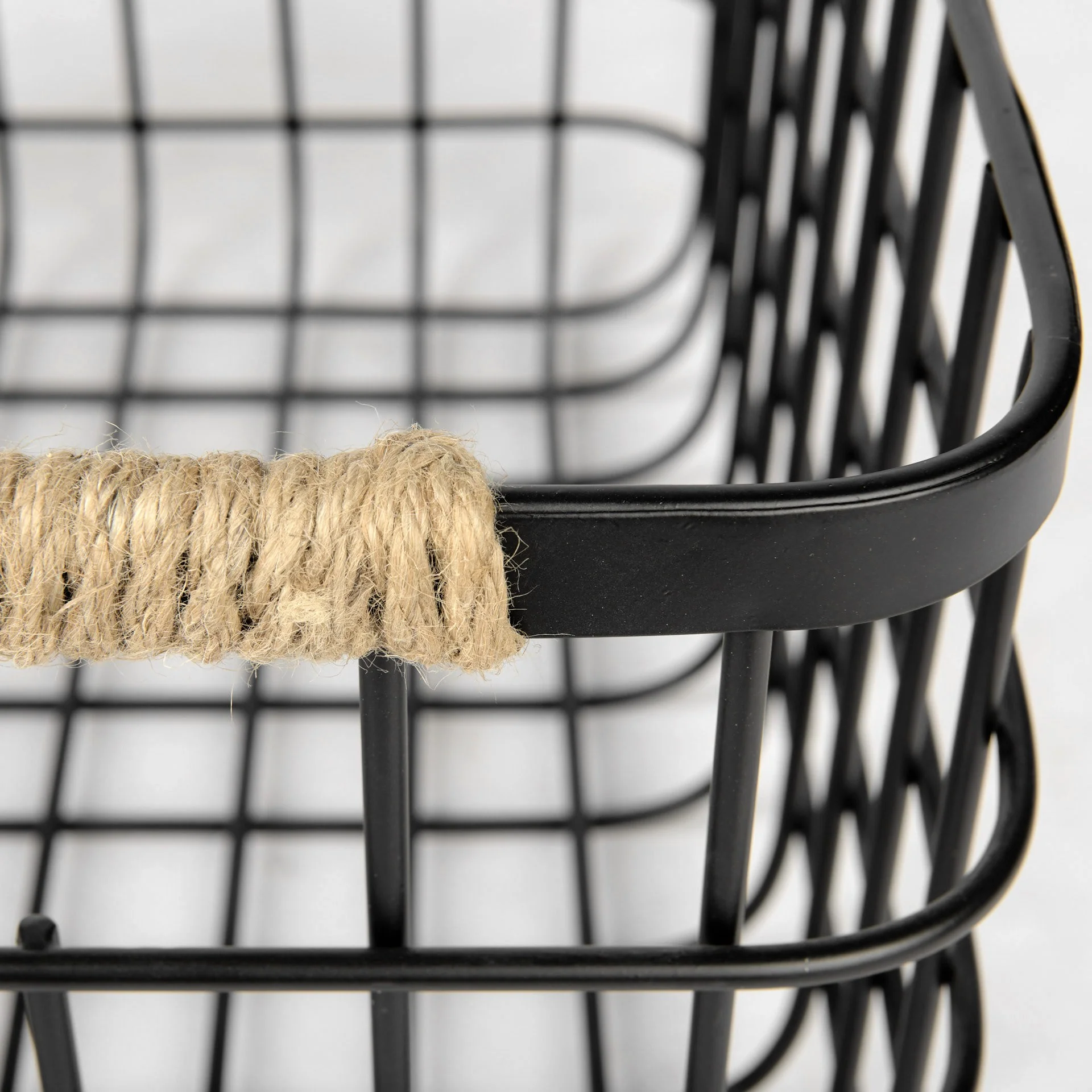 Set of Two Black Metal Baskets By Homeroots - Image 5