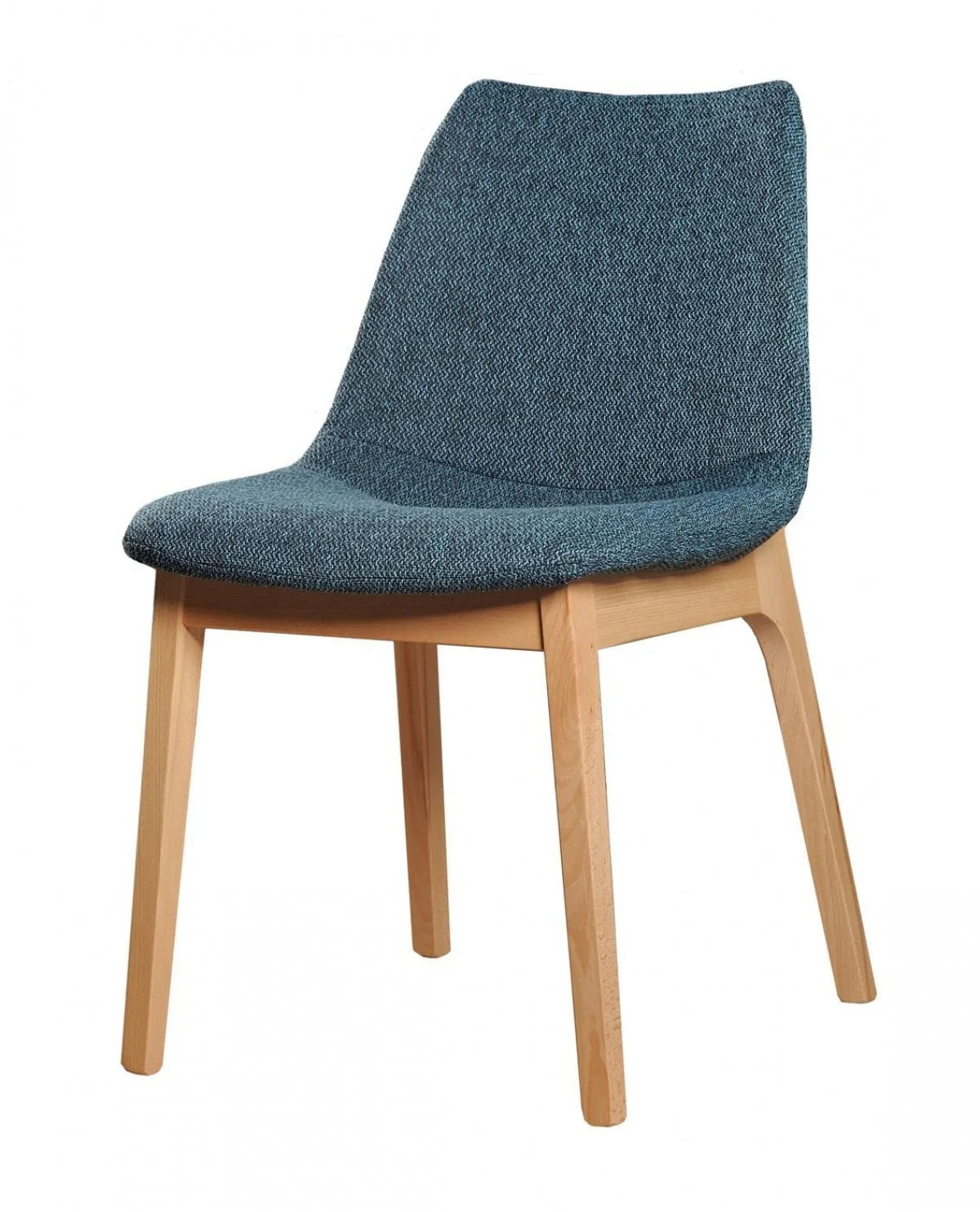 Set of Two Blue Fabric Dining Chairs By Homeroots - Image 2