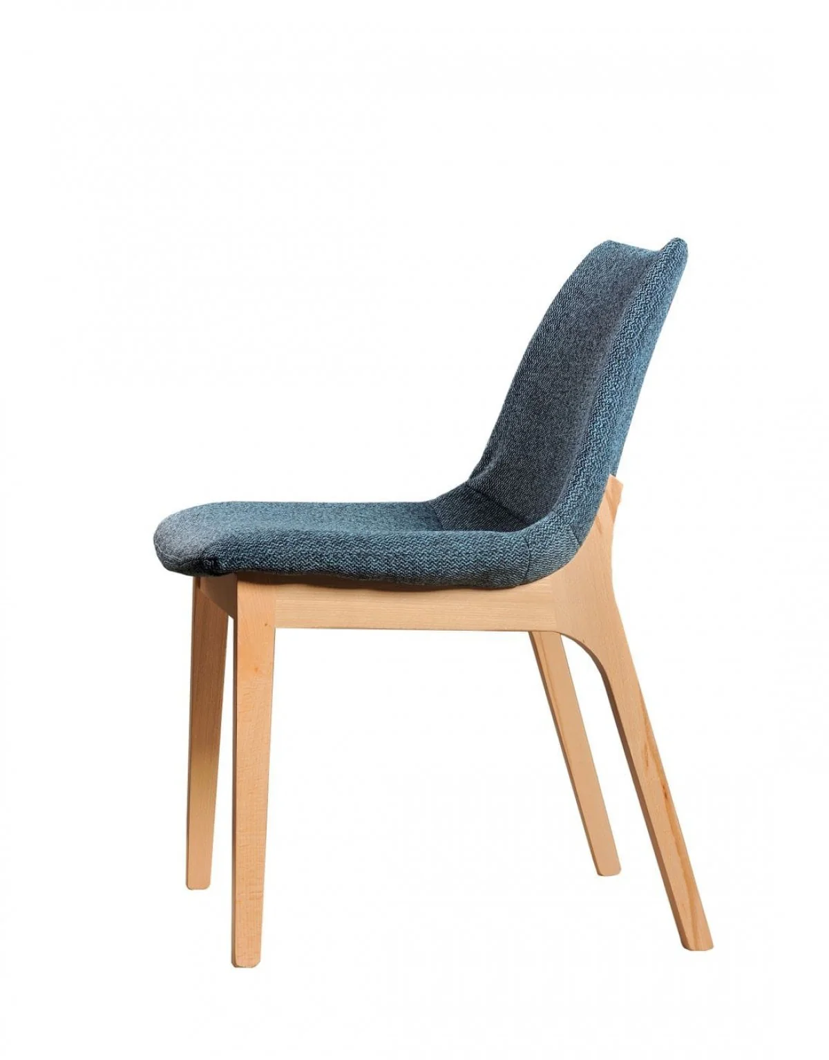 Set of Two Blue Fabric Dining Chairs By Homeroots - Image 4