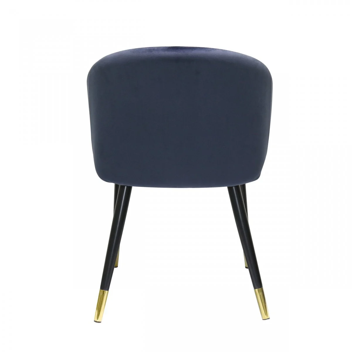 Set of Two Blue Velvet Dining Chairs By Homeroots - Image 4