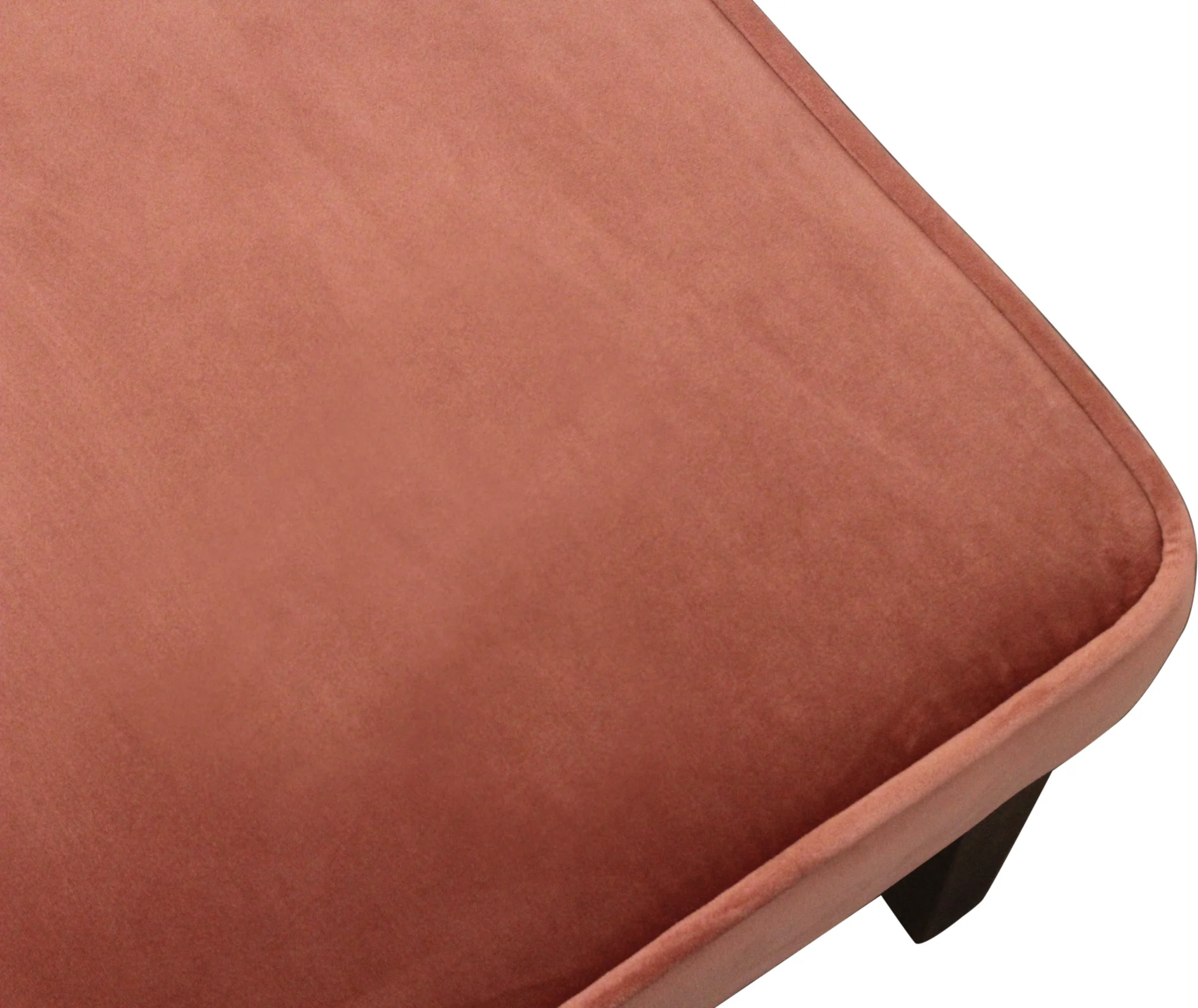 Set of Two Blush And Brown Upholstered Velvet Dining Parsons Chairs By Homeroots - Image 5
