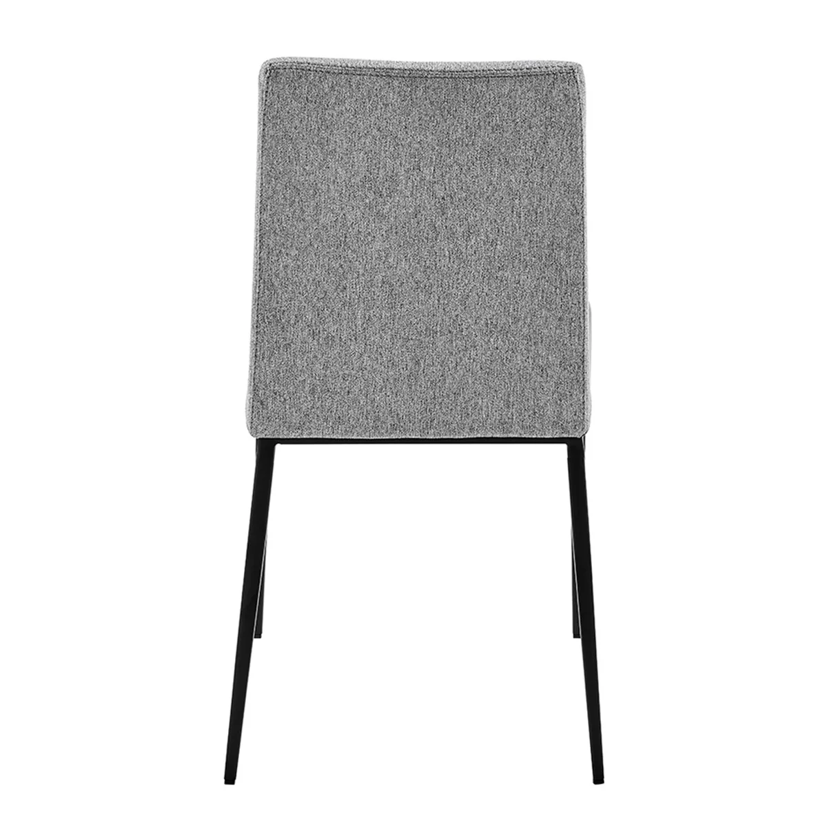 Set of Two Brown and Light Gray Stainless Steel Chairs By Homeroots - Image 5