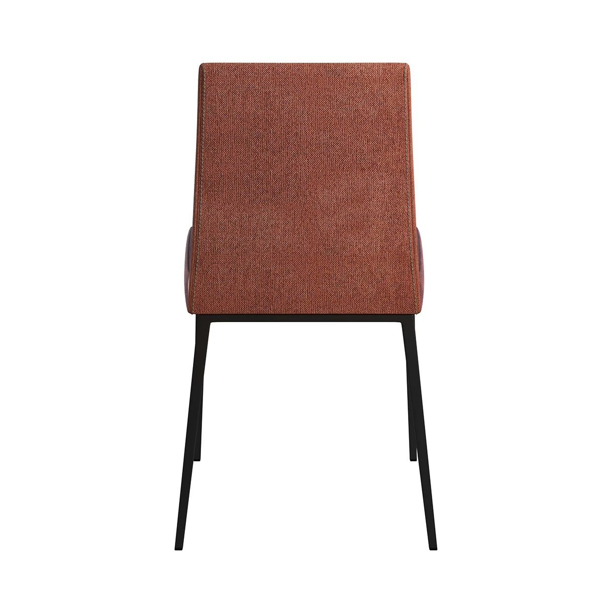 Set of Two Brown and Rust Stainless Steel Chairs By Homeroots - Image 6