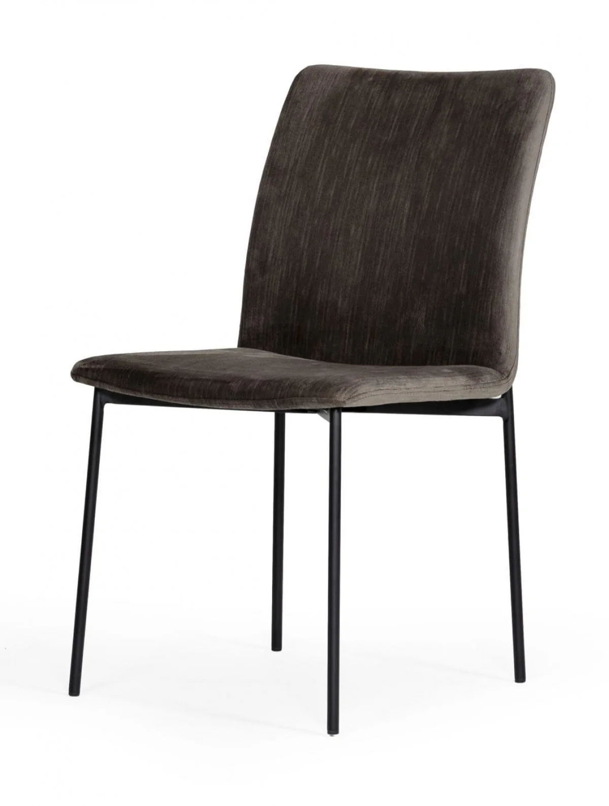 Set of Two Brown Black Dining Chairs By Homeroots - Image 2