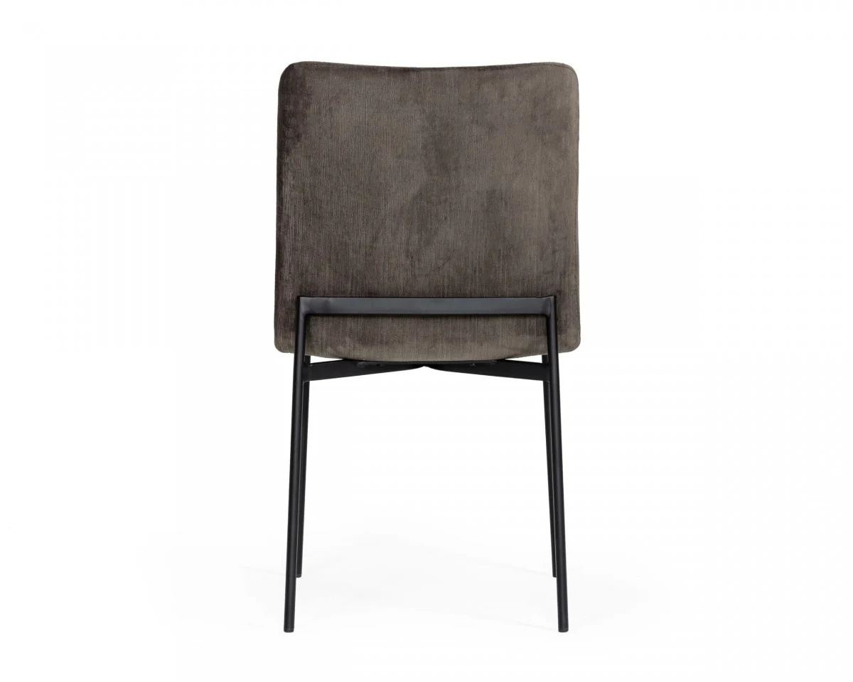 Set of Two Brown Black Dining Chairs By Homeroots - Image 5