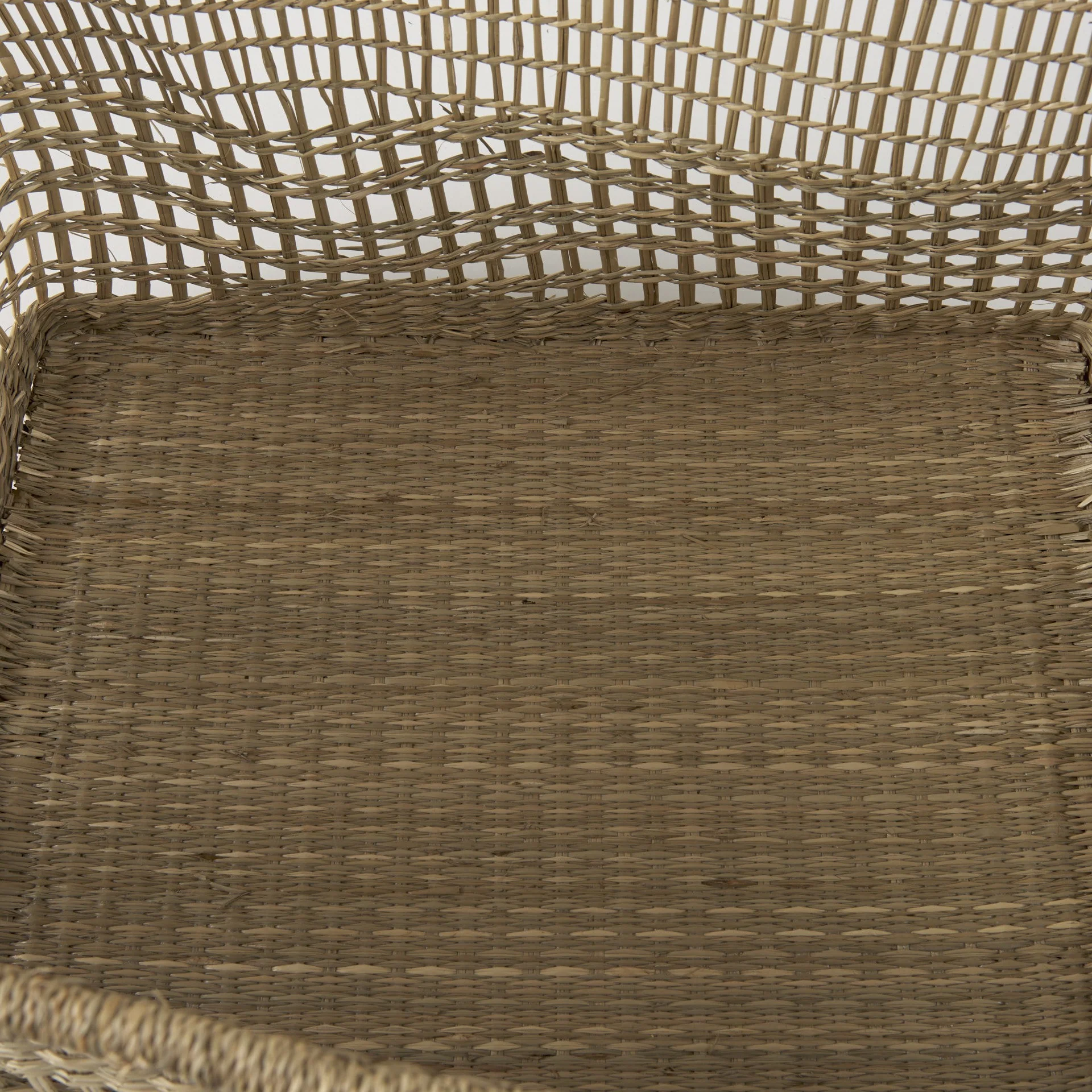 Set of Two Brown Wicker Storage Baskets By Homeroots - Image 8