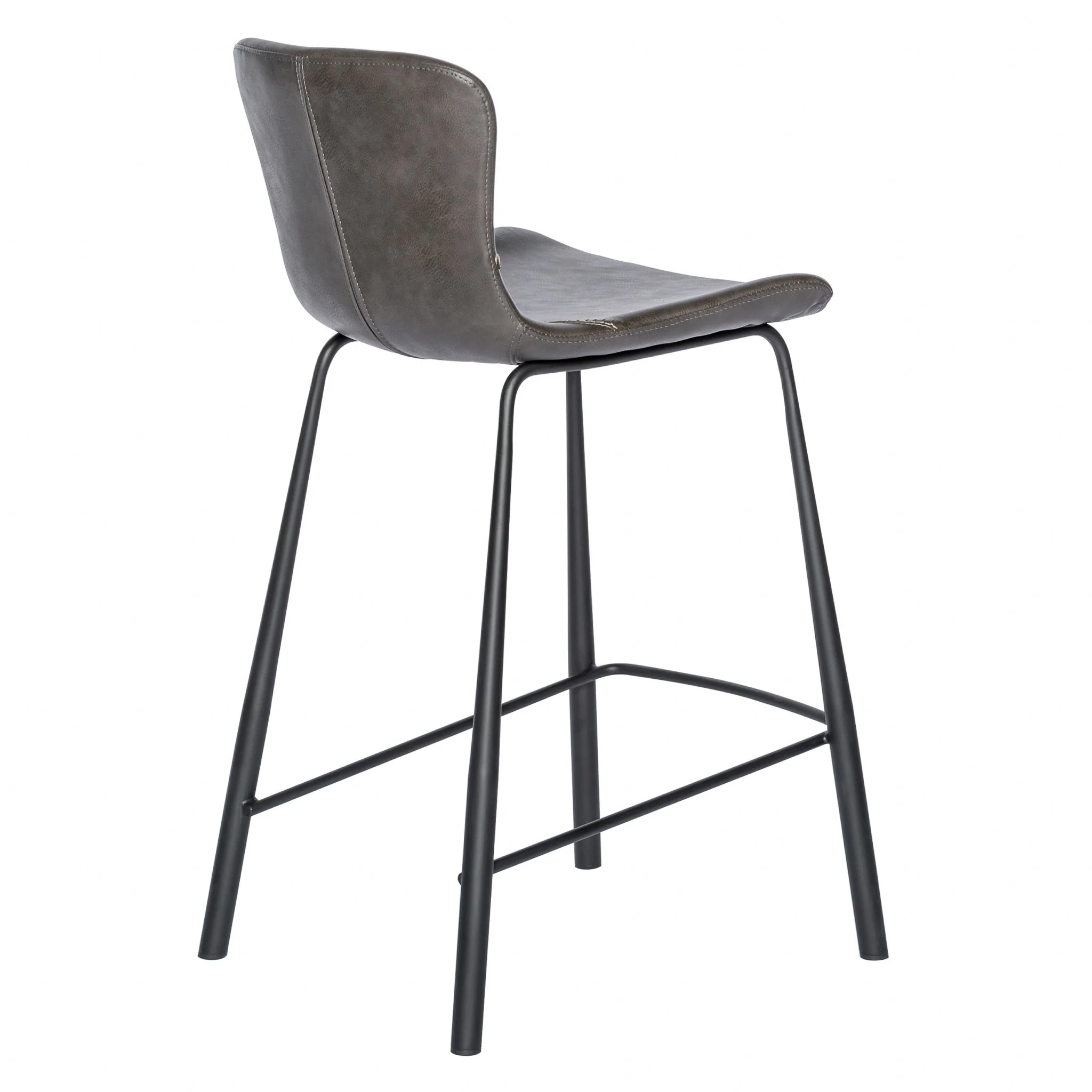 Set of Two Charcoal Counter Stools By Homeroots - Image 4