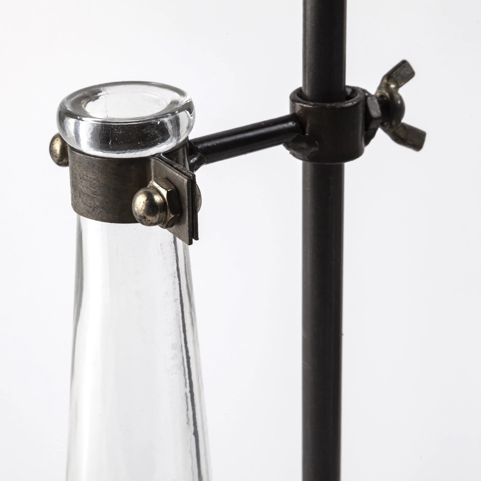 Set of Two Dark Brown Abstract Cylinder Metal Table Vase By Homeroots - Image 7