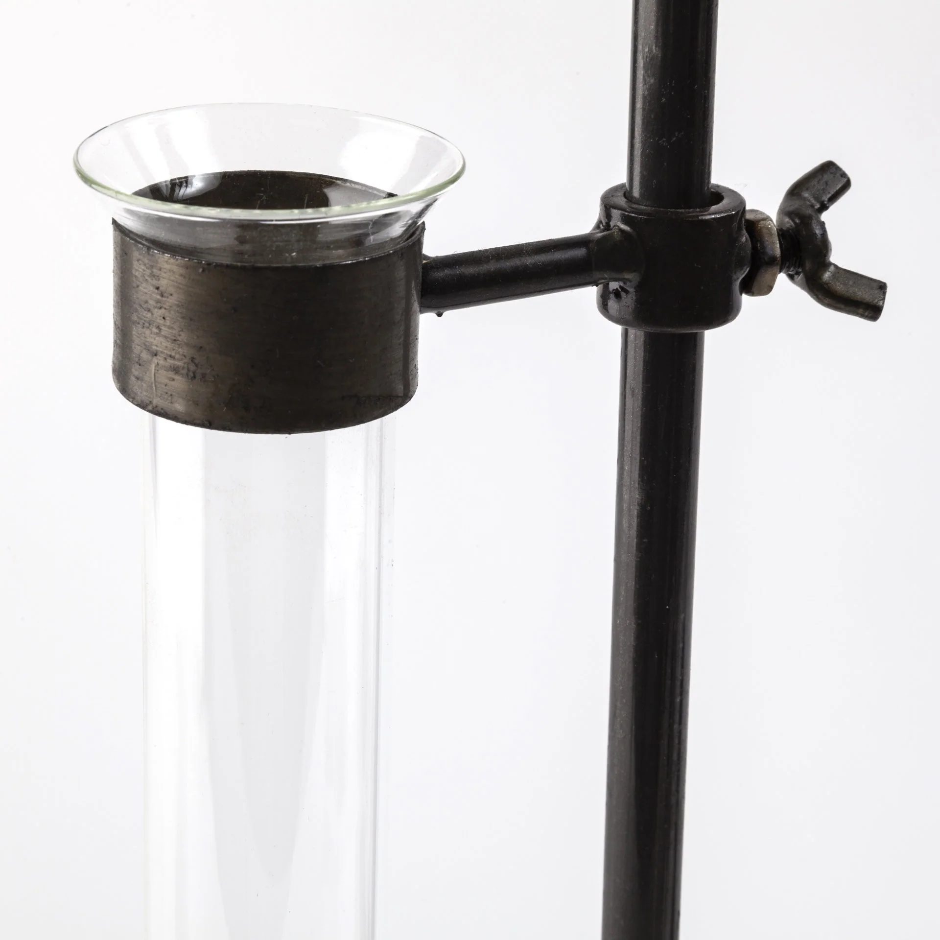 Set of Two Dark Brown Abstract Cylinder Metal Table Vase By Homeroots - Image 8