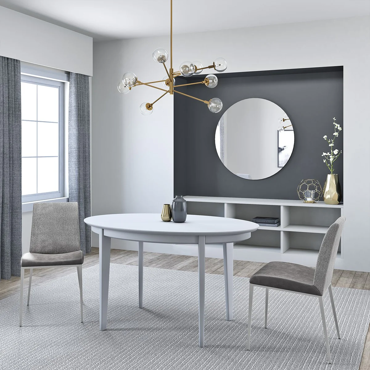 Set of Two Dark Brown and Gray Stainless Steel Chairs By Homeroots - Image 15