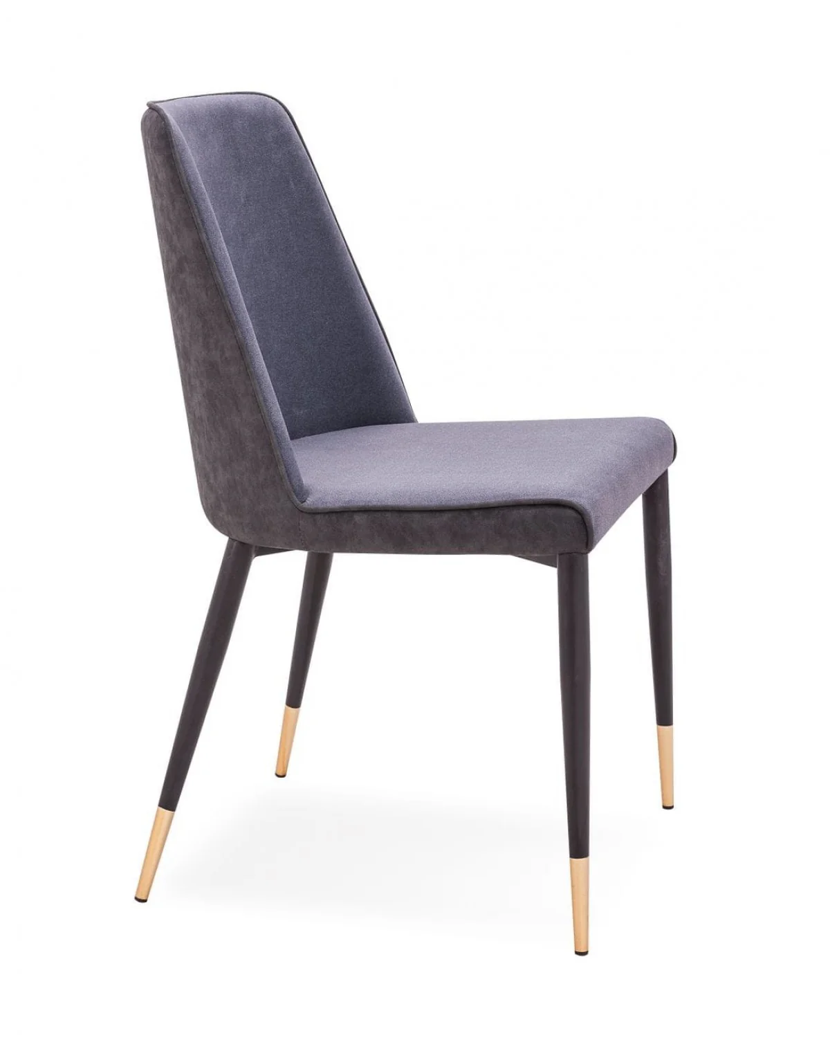 Set of Two Dark Gray Modern Dining Chairs By Homeroots - Image 2
