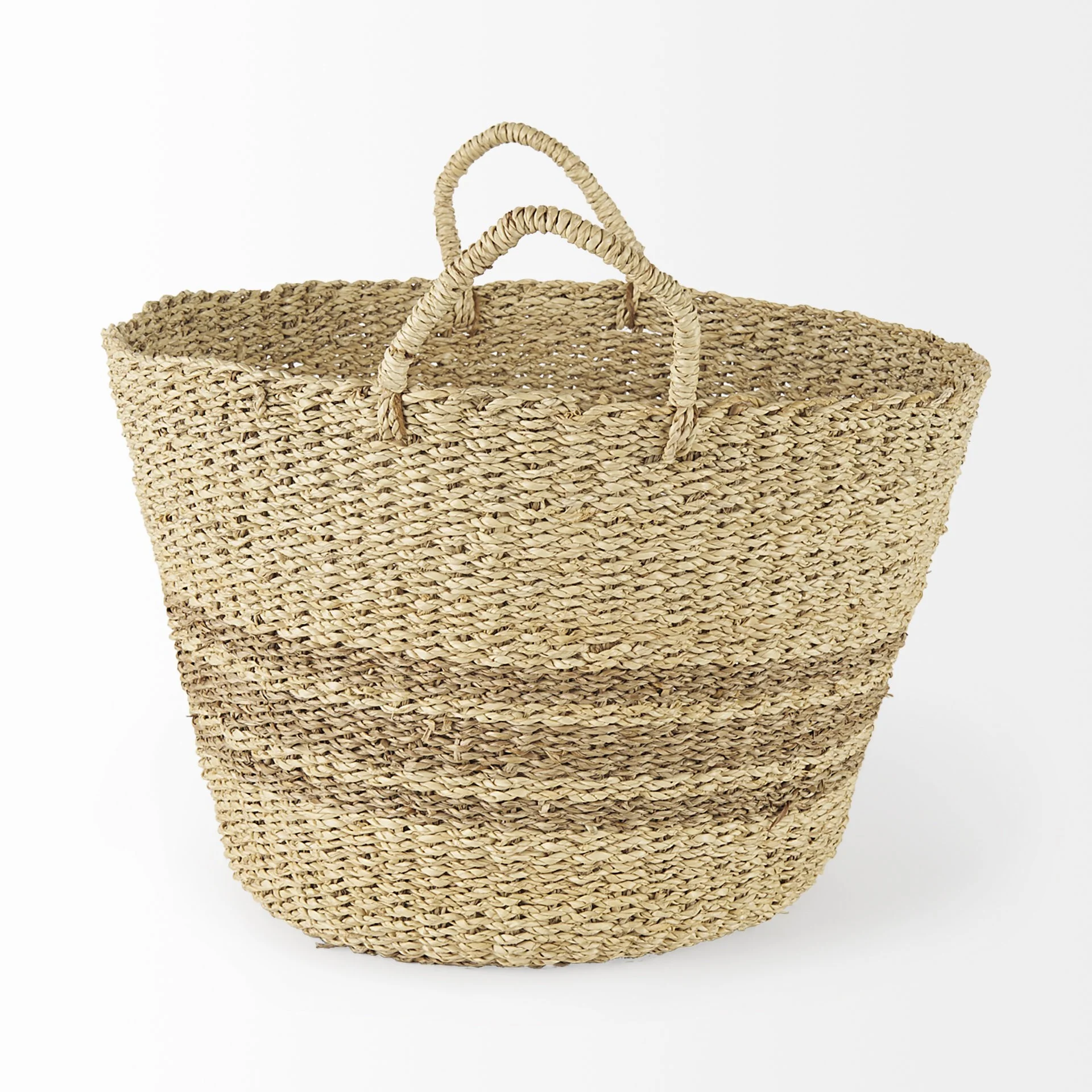 Set of Two Detailed Wicker Storage Baskets By Homeroots - Image 3