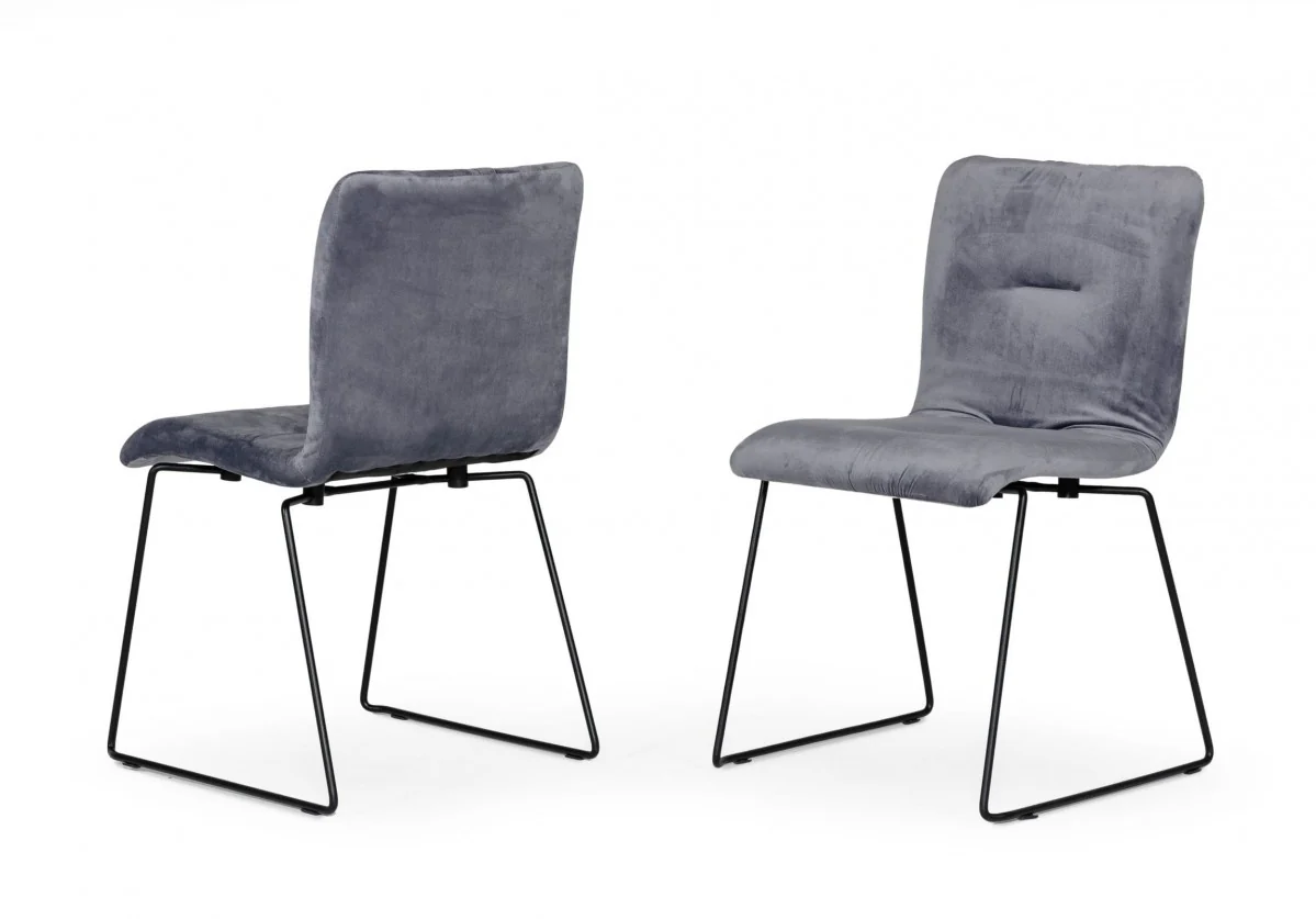 Set of Two Emerald Green Velvet Dining Chairs By Homeroots - Image 12