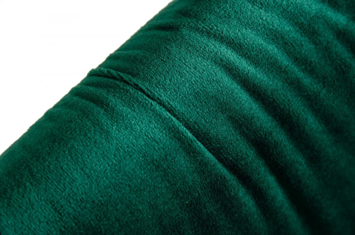 Set of Two Emerald Green Velvet Dining Chairs By Homeroots - Image 6