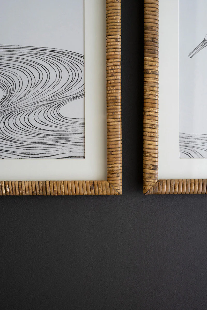 Set Of Two Framed Shore Bird Prints Under Glass By Kalalou - Image 2