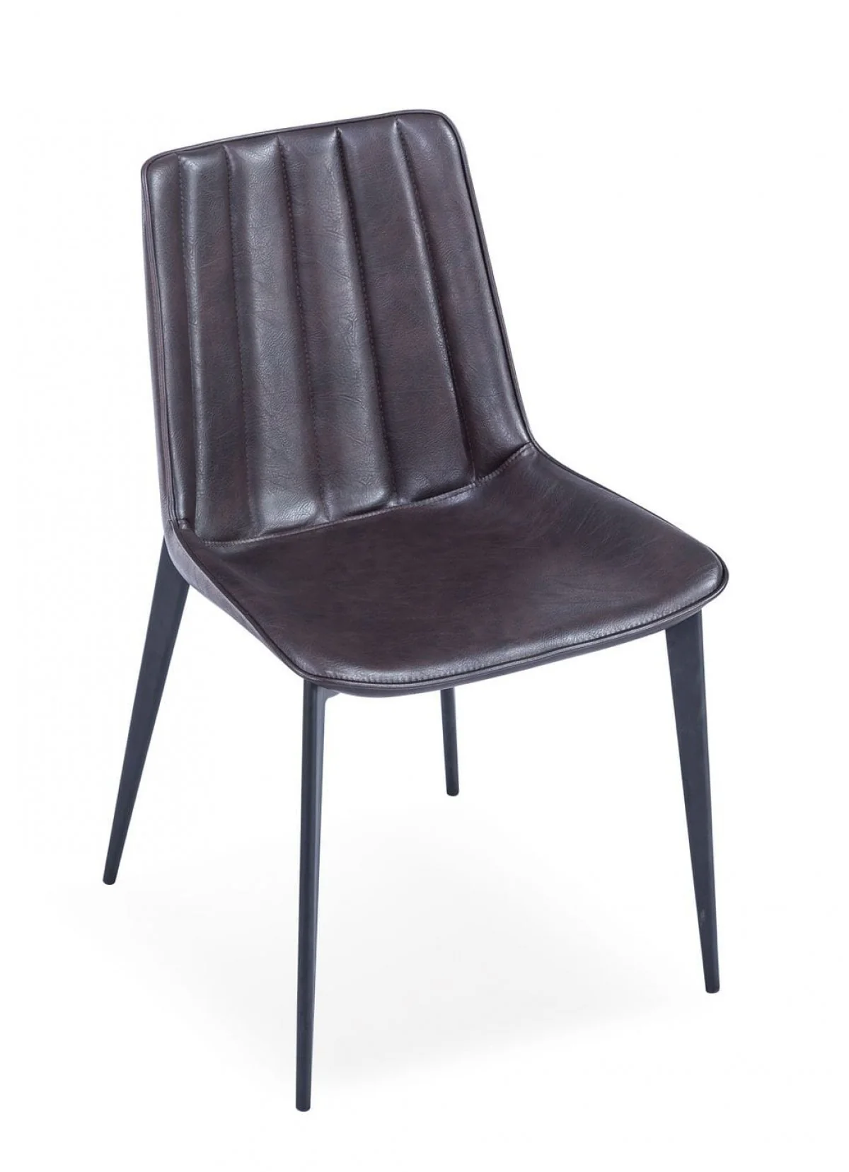 Set of Two Gray Black Modern Dining Chairs By Homeroots - Image 7