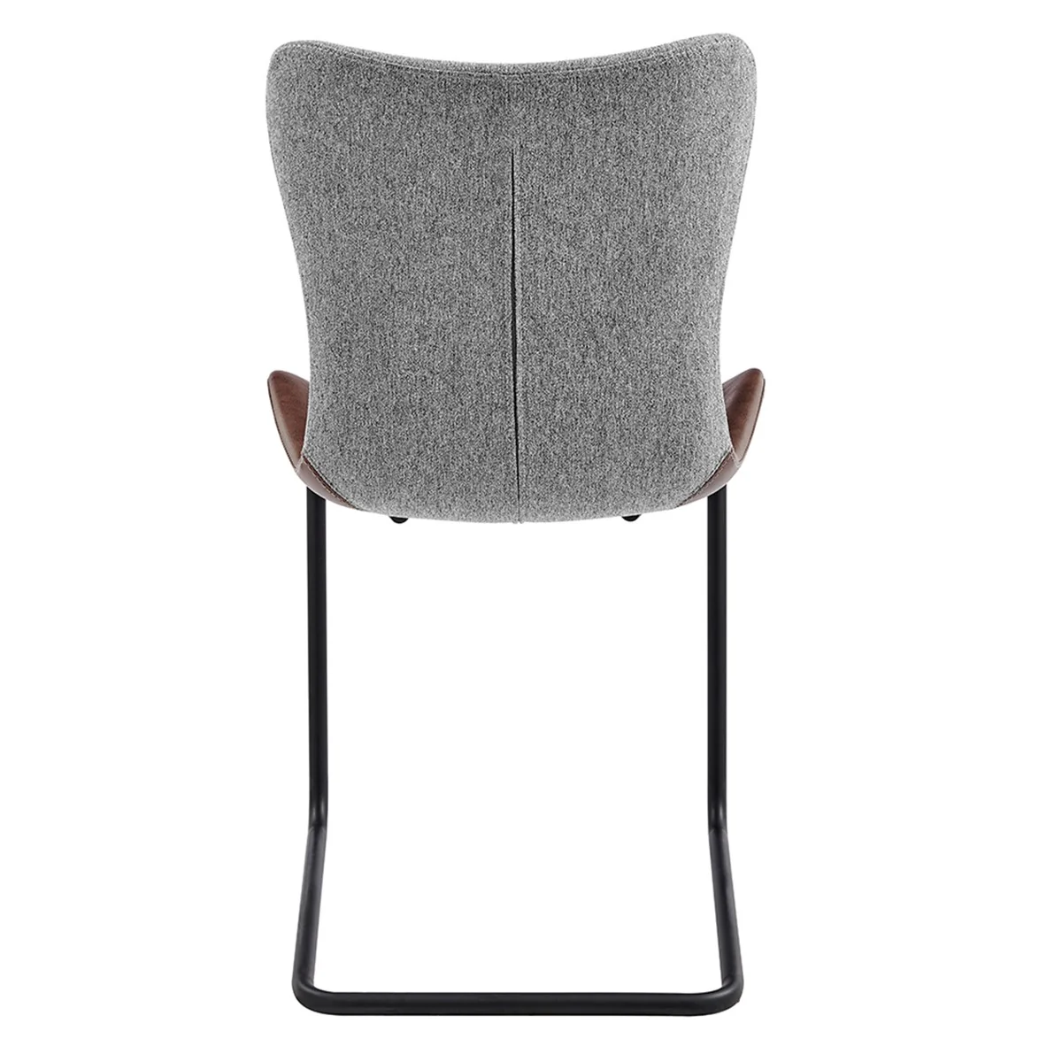 Set Of Two Gray Metro Mix Cantilever Dining Chairs By Homeroots - Image 13