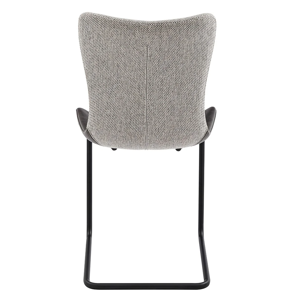 Set Of Two Gray Metro Mix Cantilever Dining Chairs By Homeroots - Image 5
